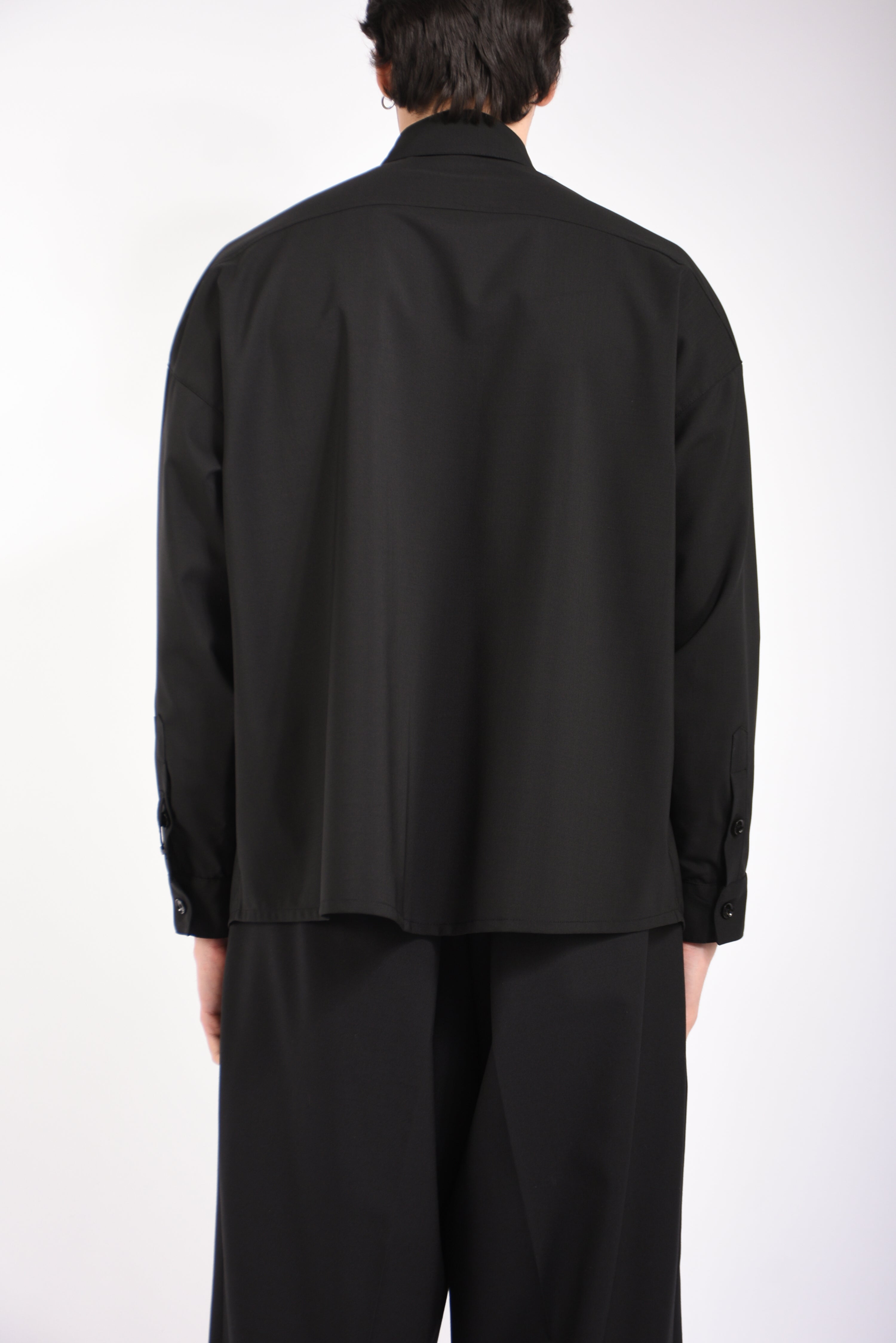 Camicia haler in fresco lana