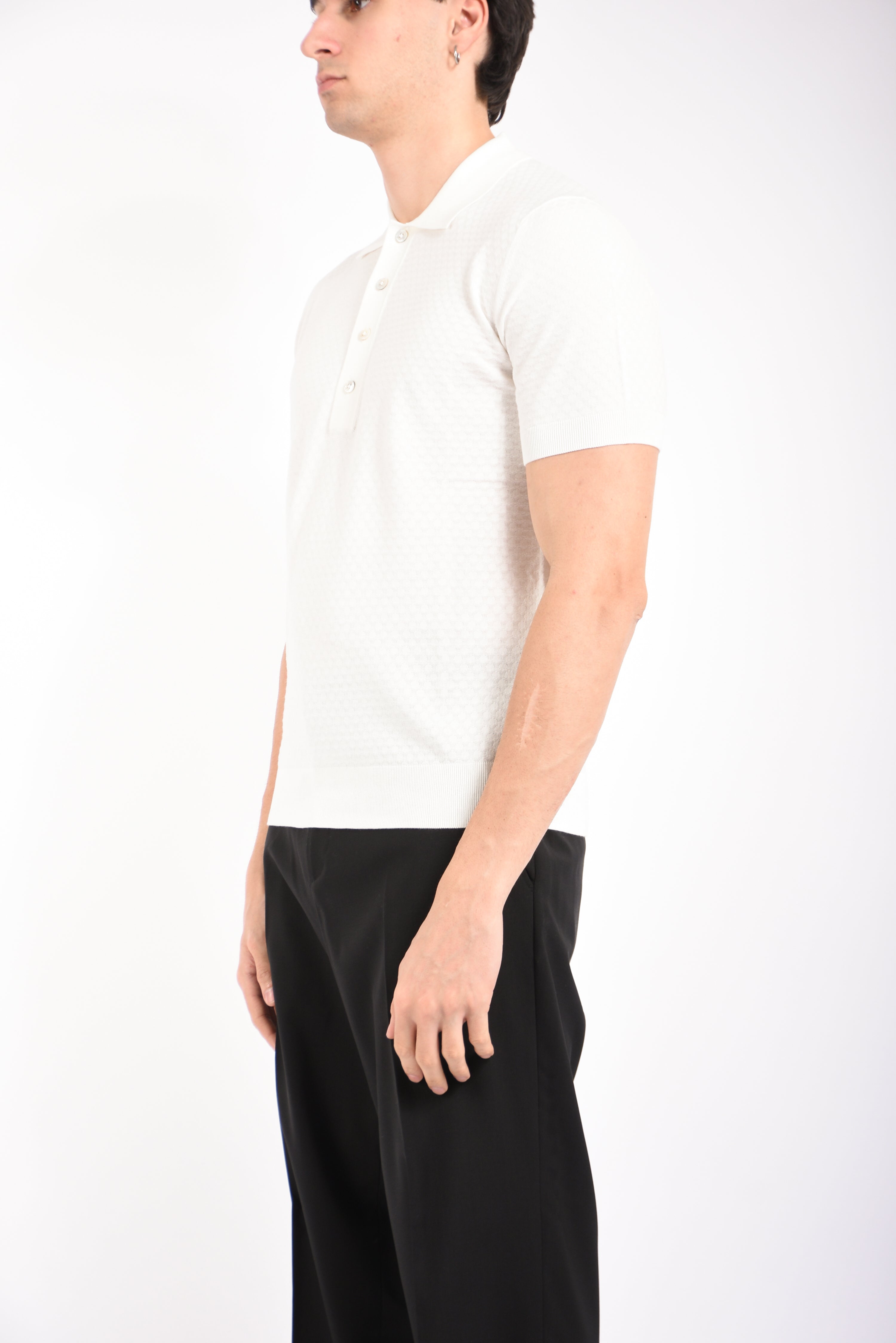 Polo in cotone losangato