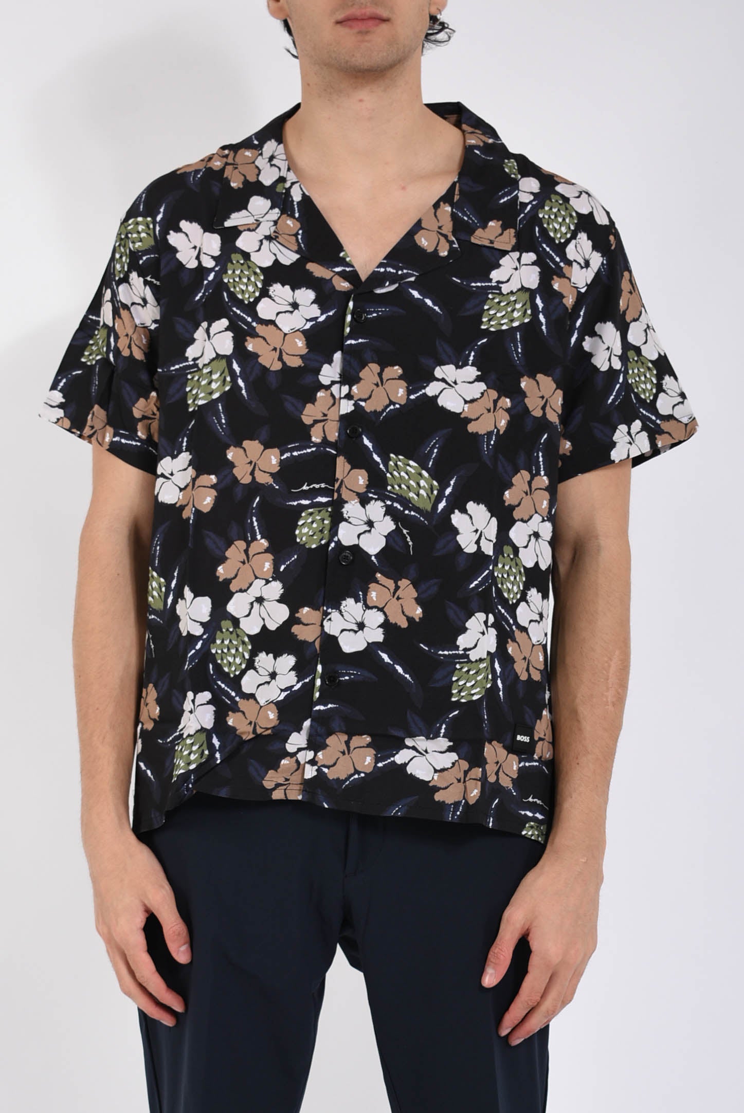 Camicia fantasia in viscosa