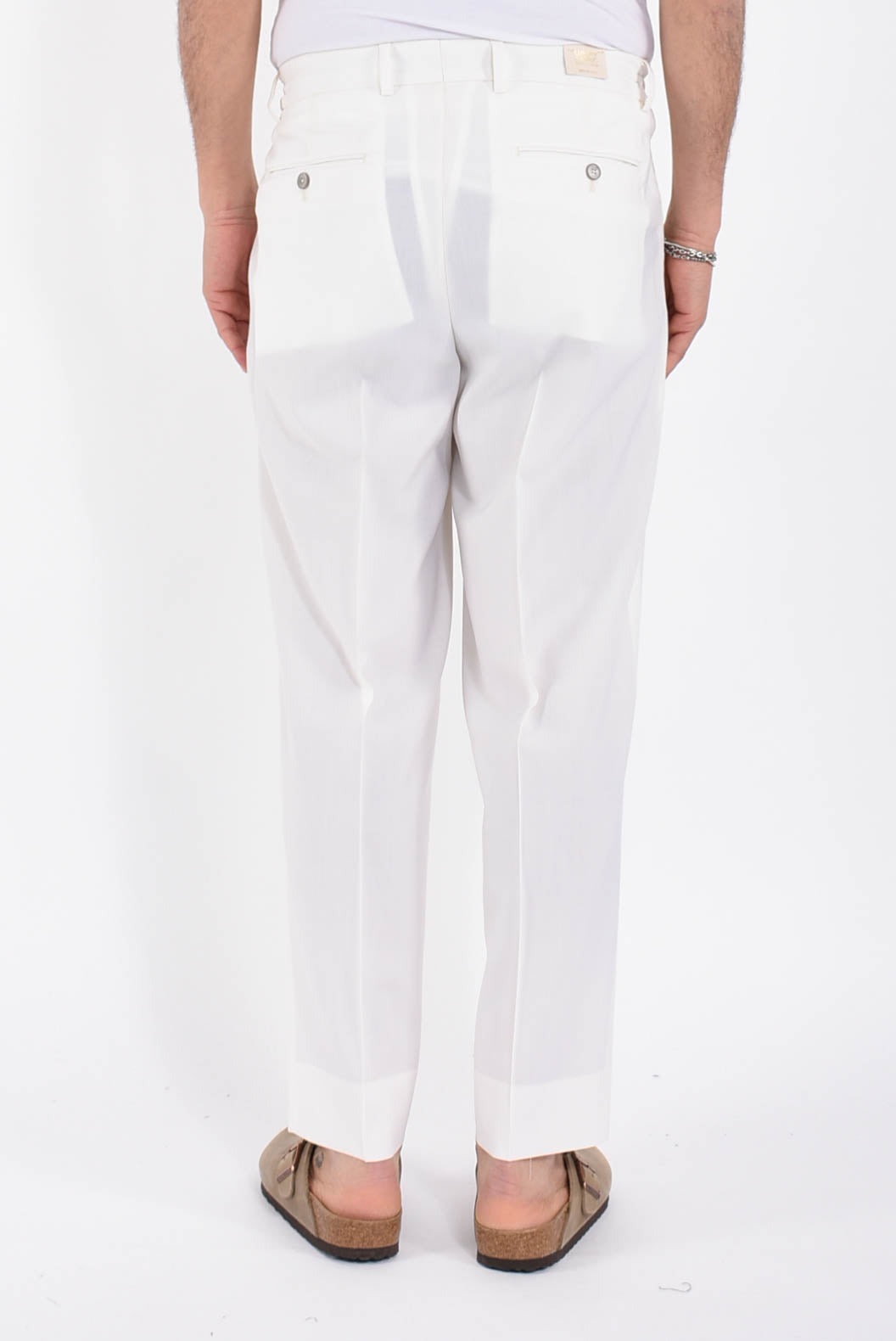 Pantaloni manhattans in fresco lana