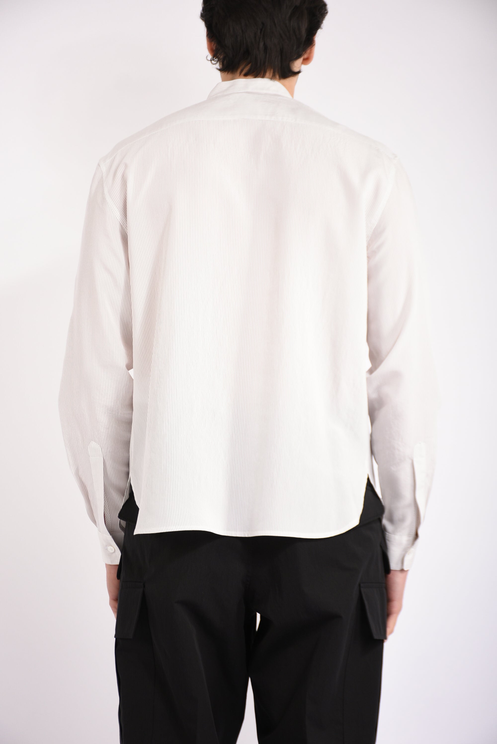 Camicia rigata in modal