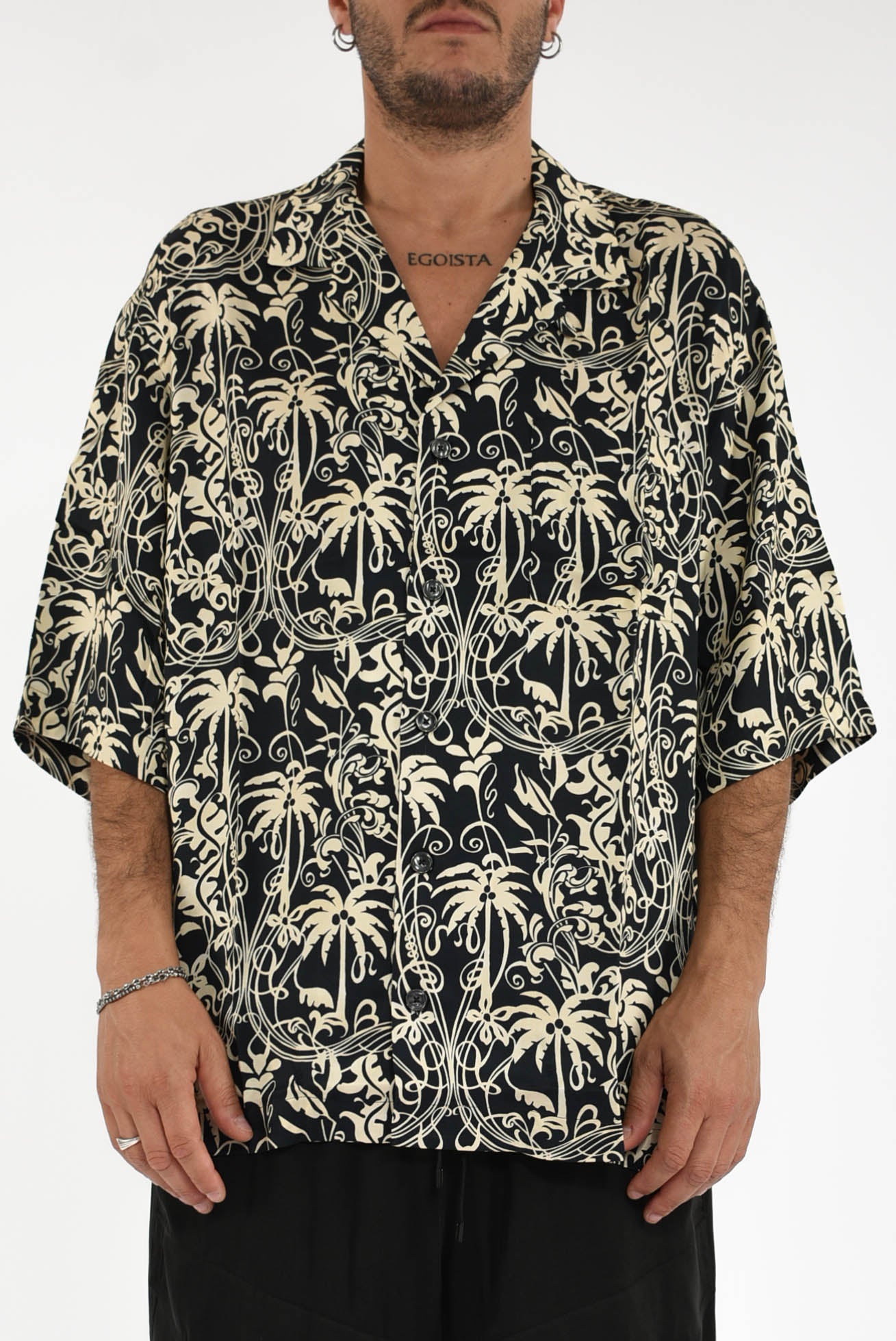 camicia fantasia in viscosa
