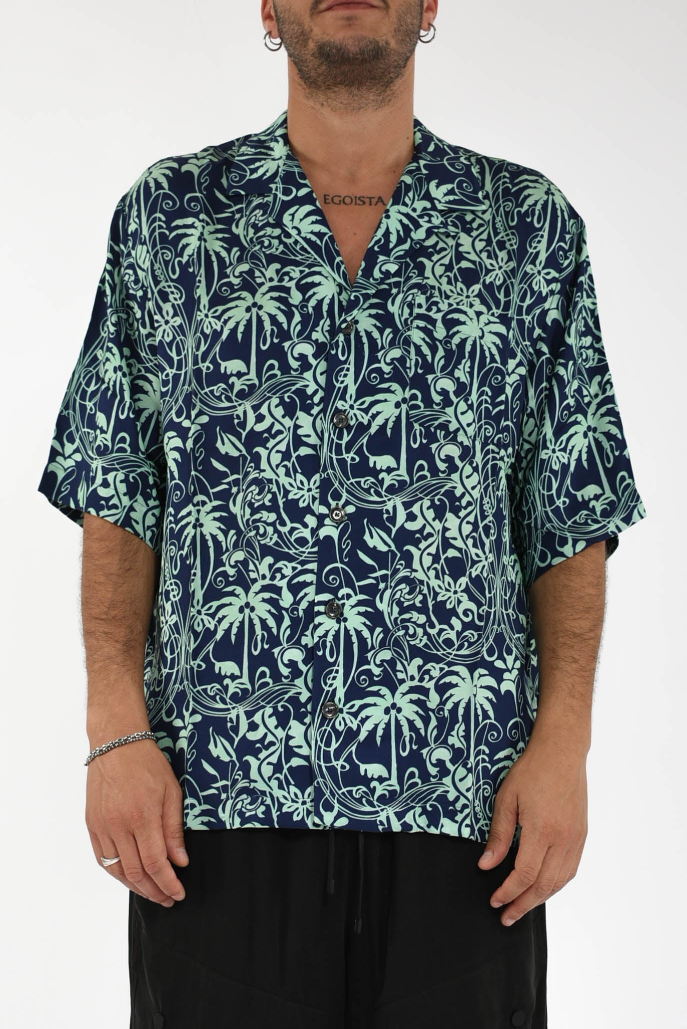 camicia fantasia in viscosa