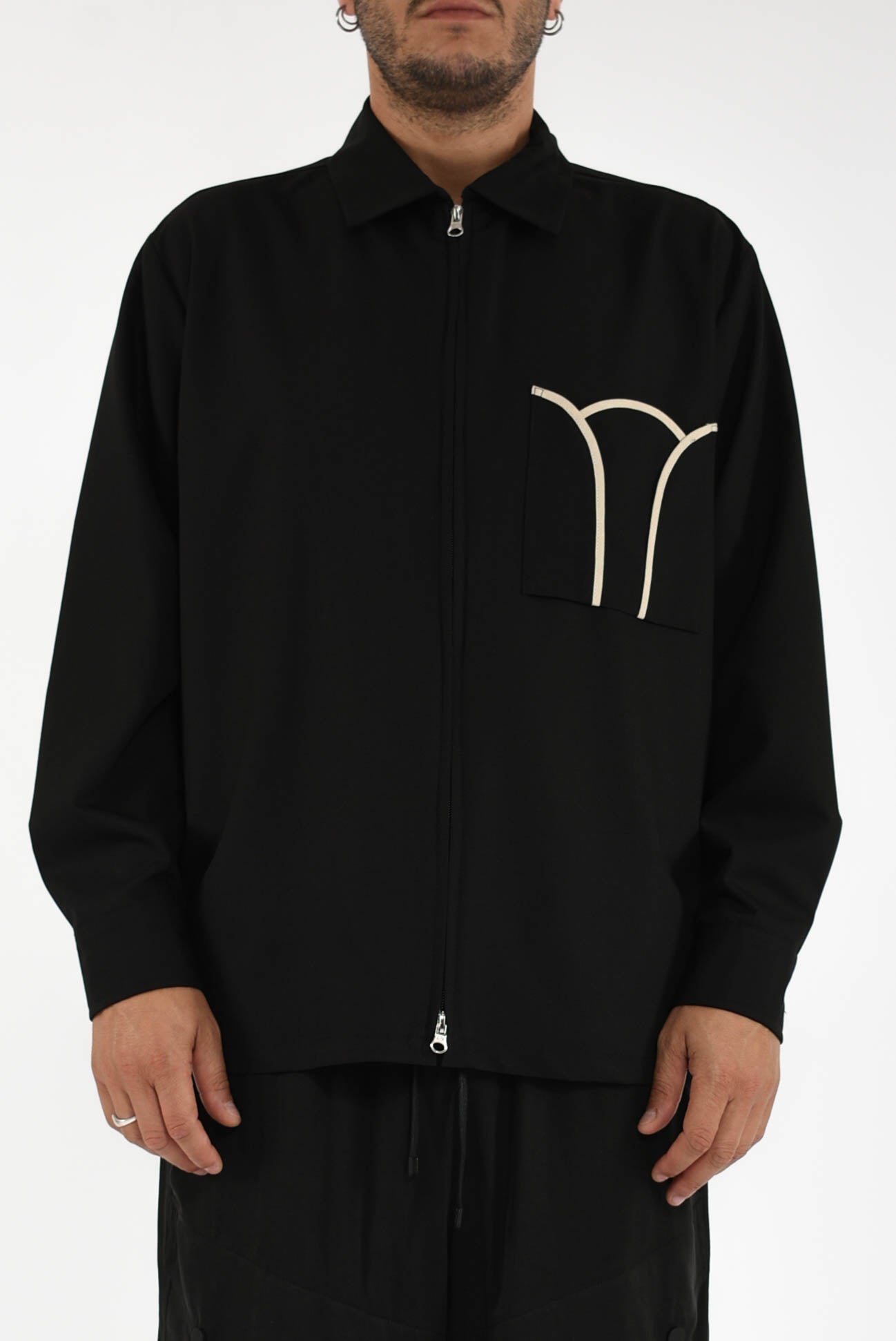 Camicia in fresco lana