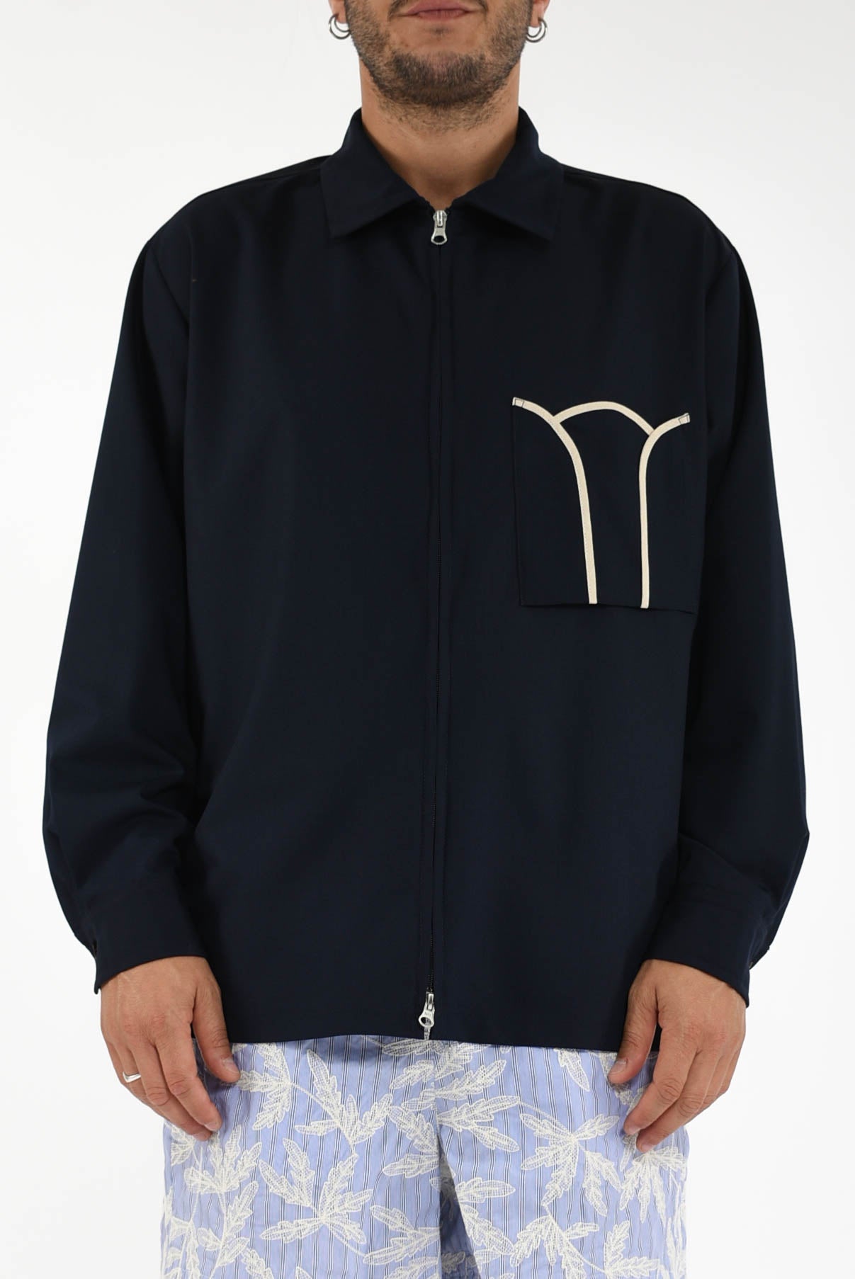 Camicia in fresco lana