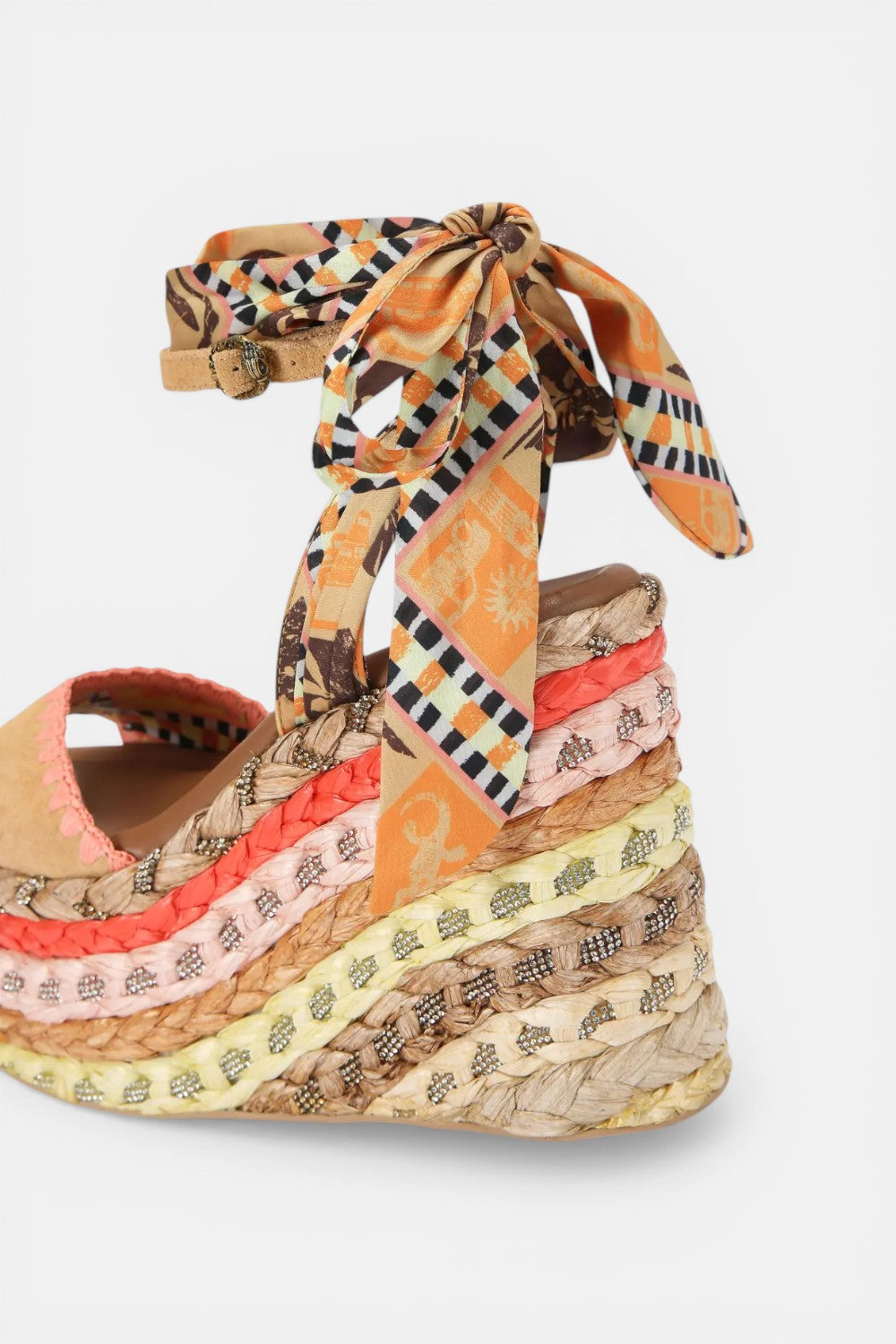 sandali con zeppa chelsea scarf wedge