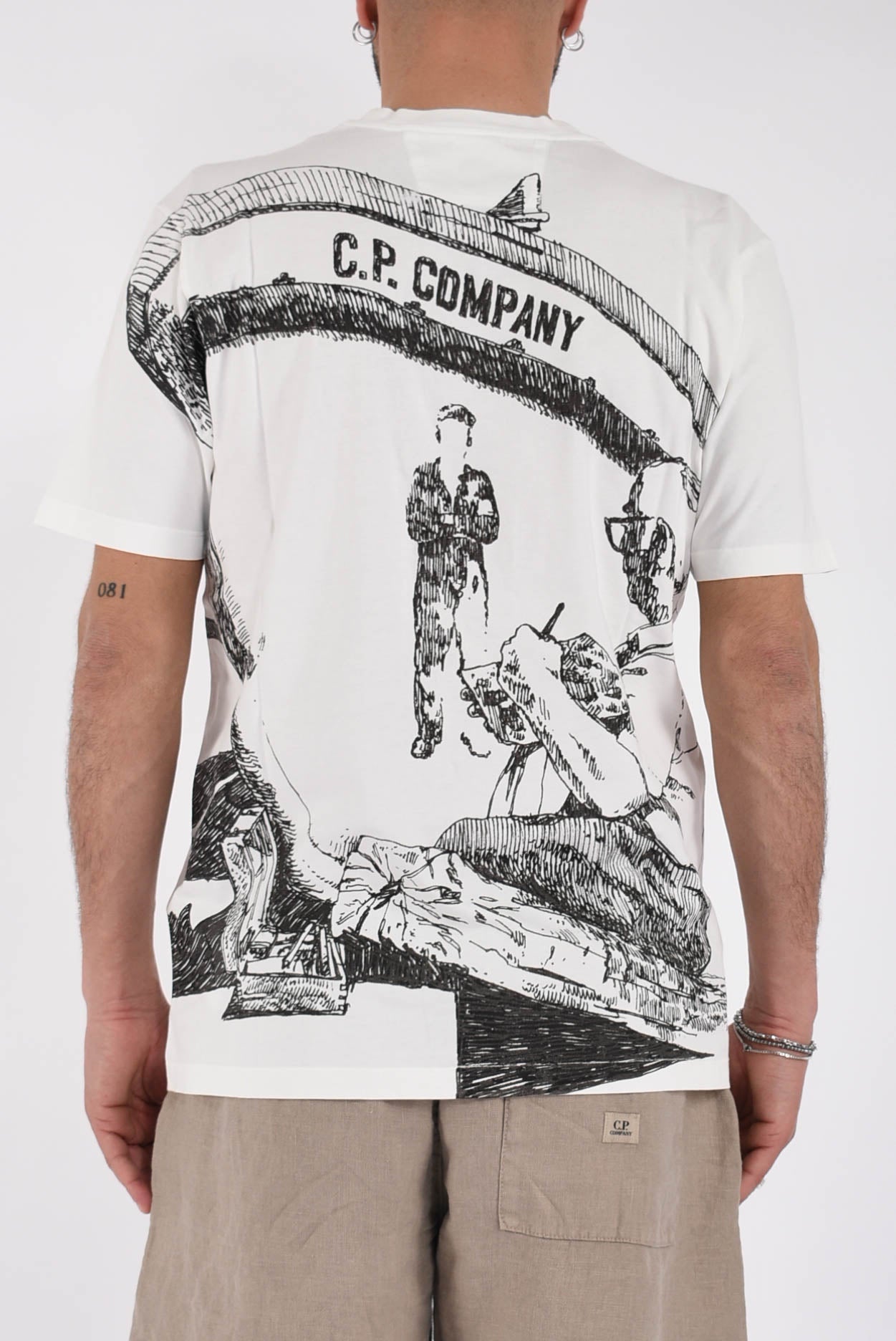 T-shirt in jersey di cotone 24/1