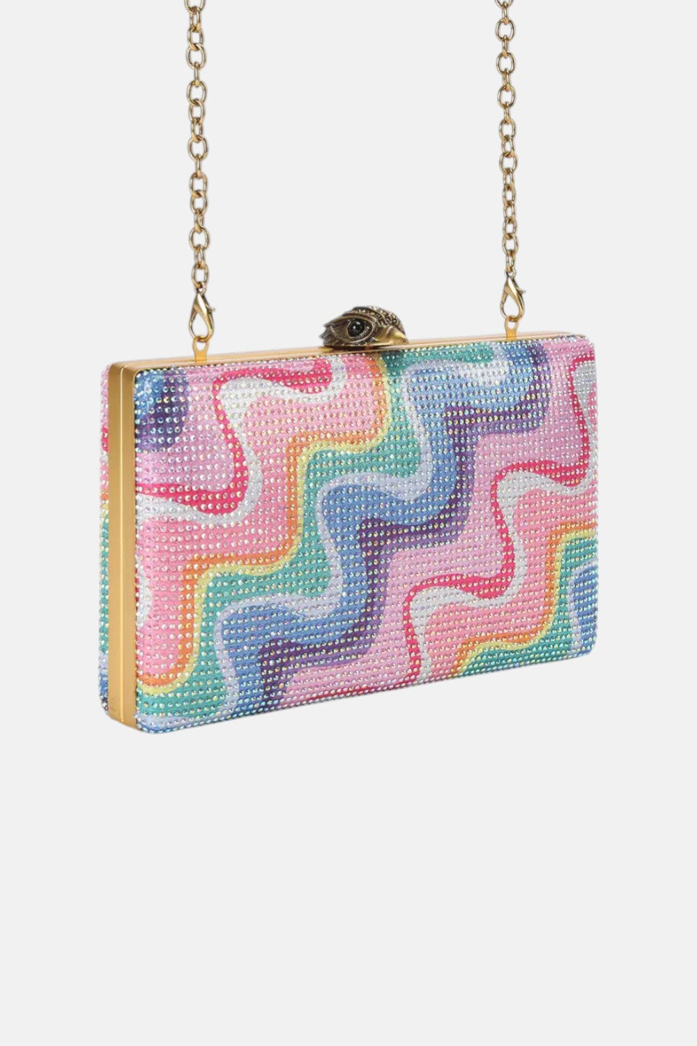 pochette con tracolla crystal kensington clutch