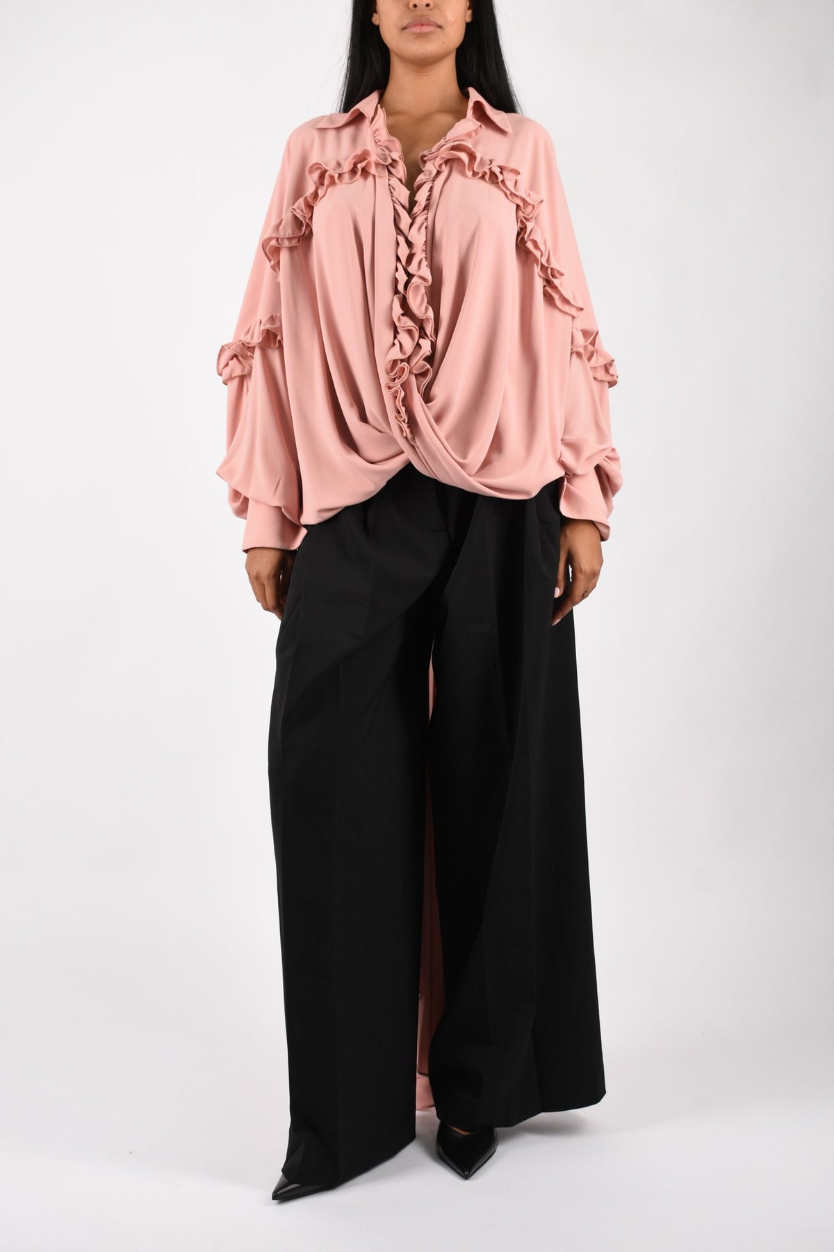 camicia in chiffon AMW26205