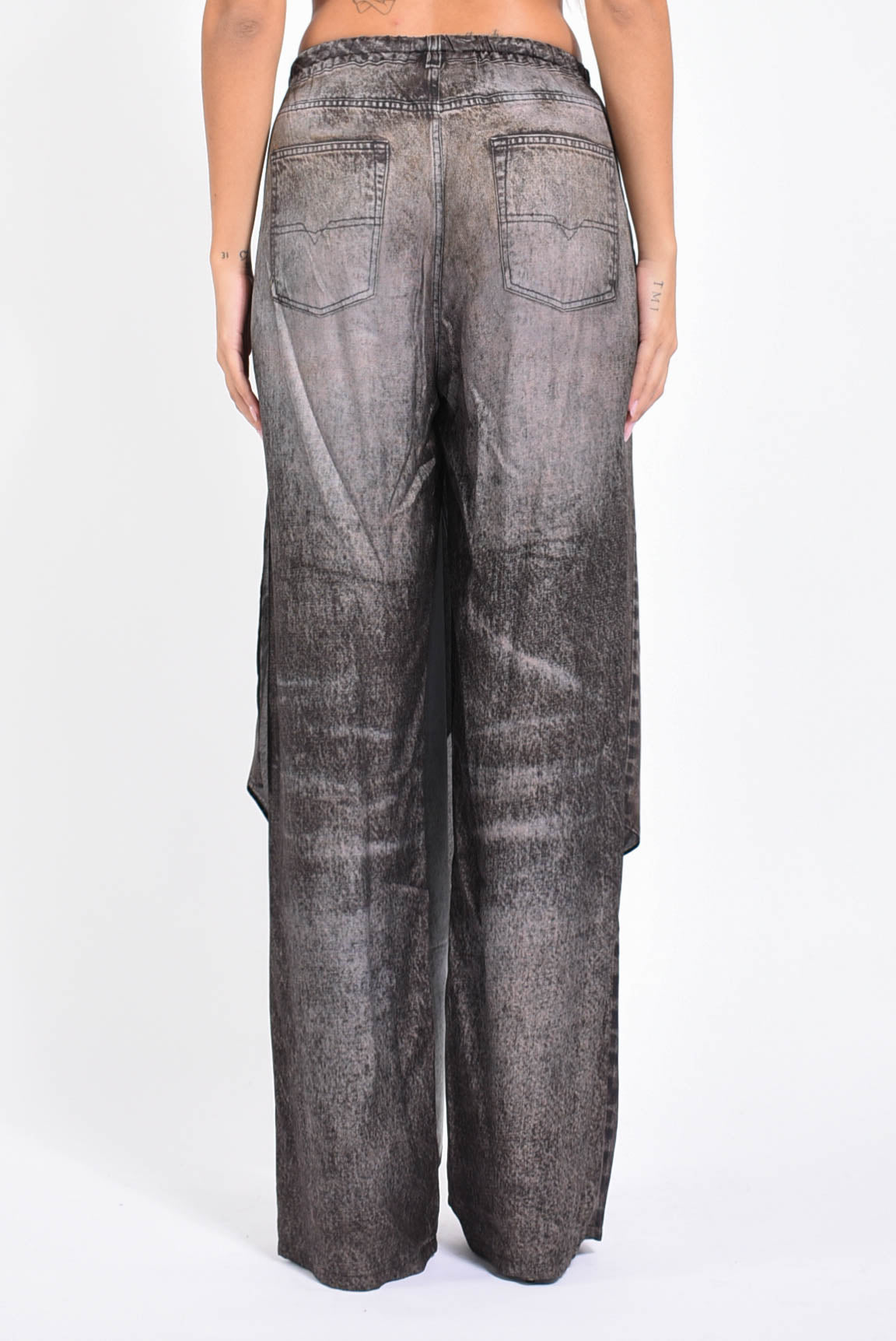 Pantaloni a portafoglio in viscosa p-aloma