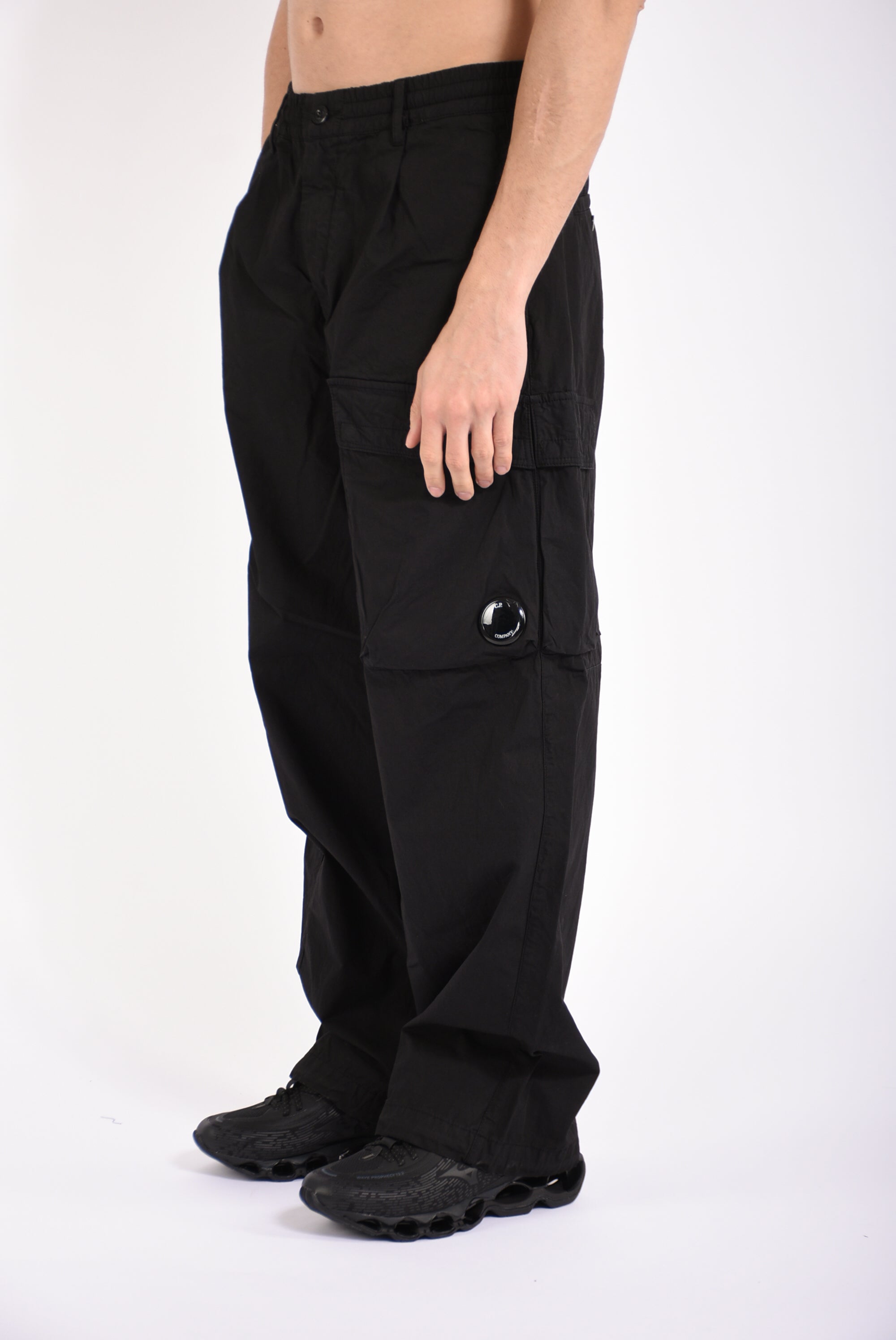 Pantaloni cargo lens boxy in microreps