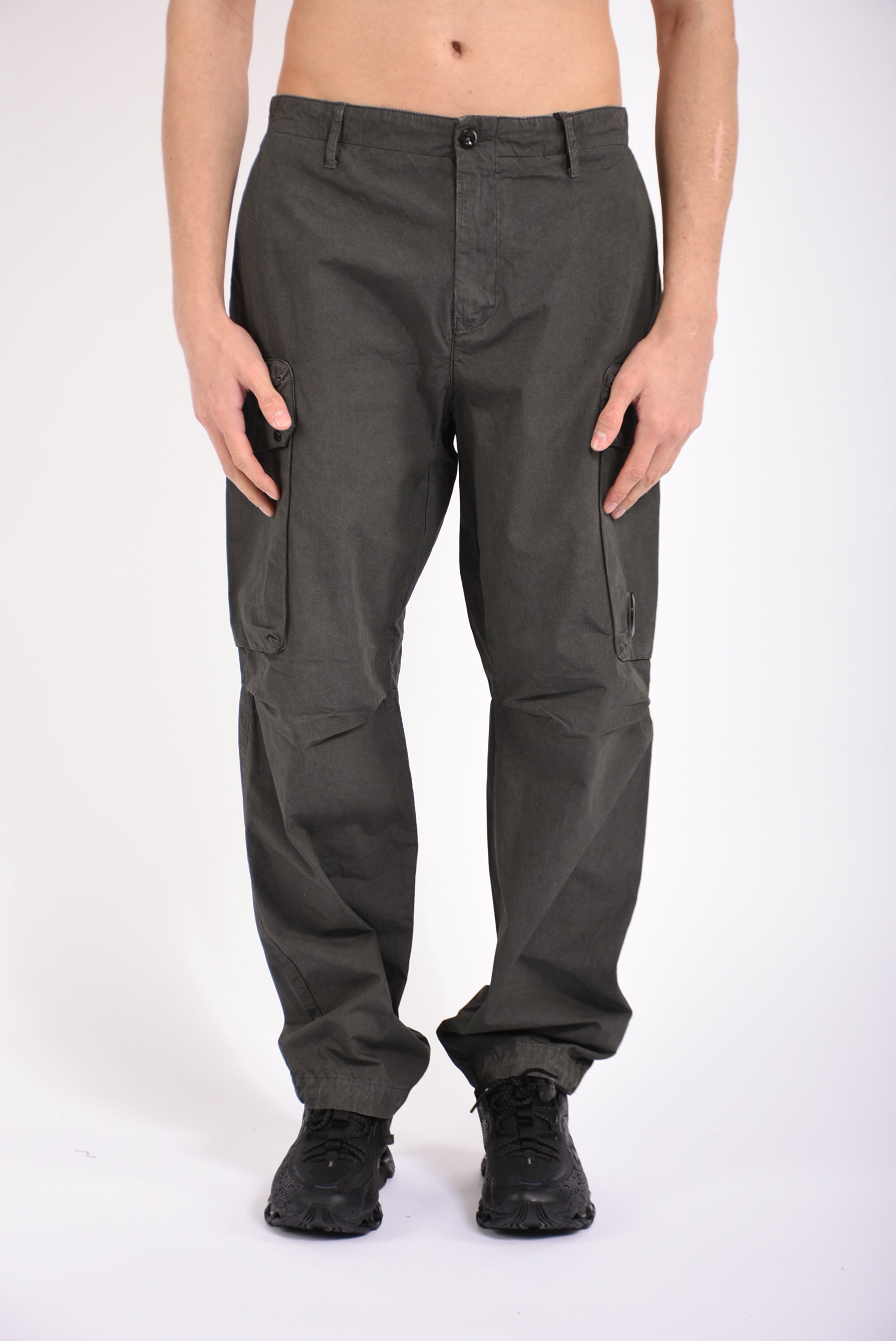Pantaloni cargo boxy in microreps