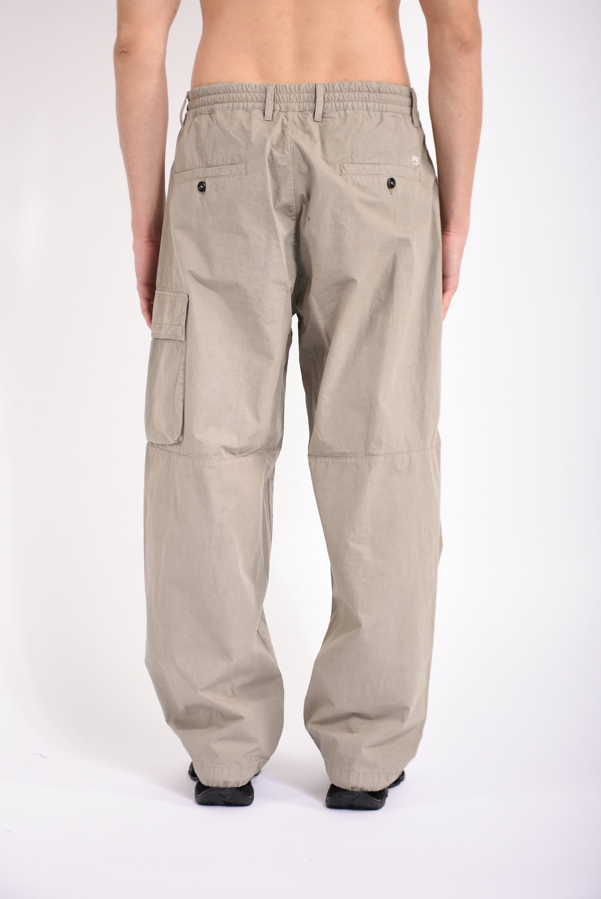Pantaloni cargo lens boxy in microreps
