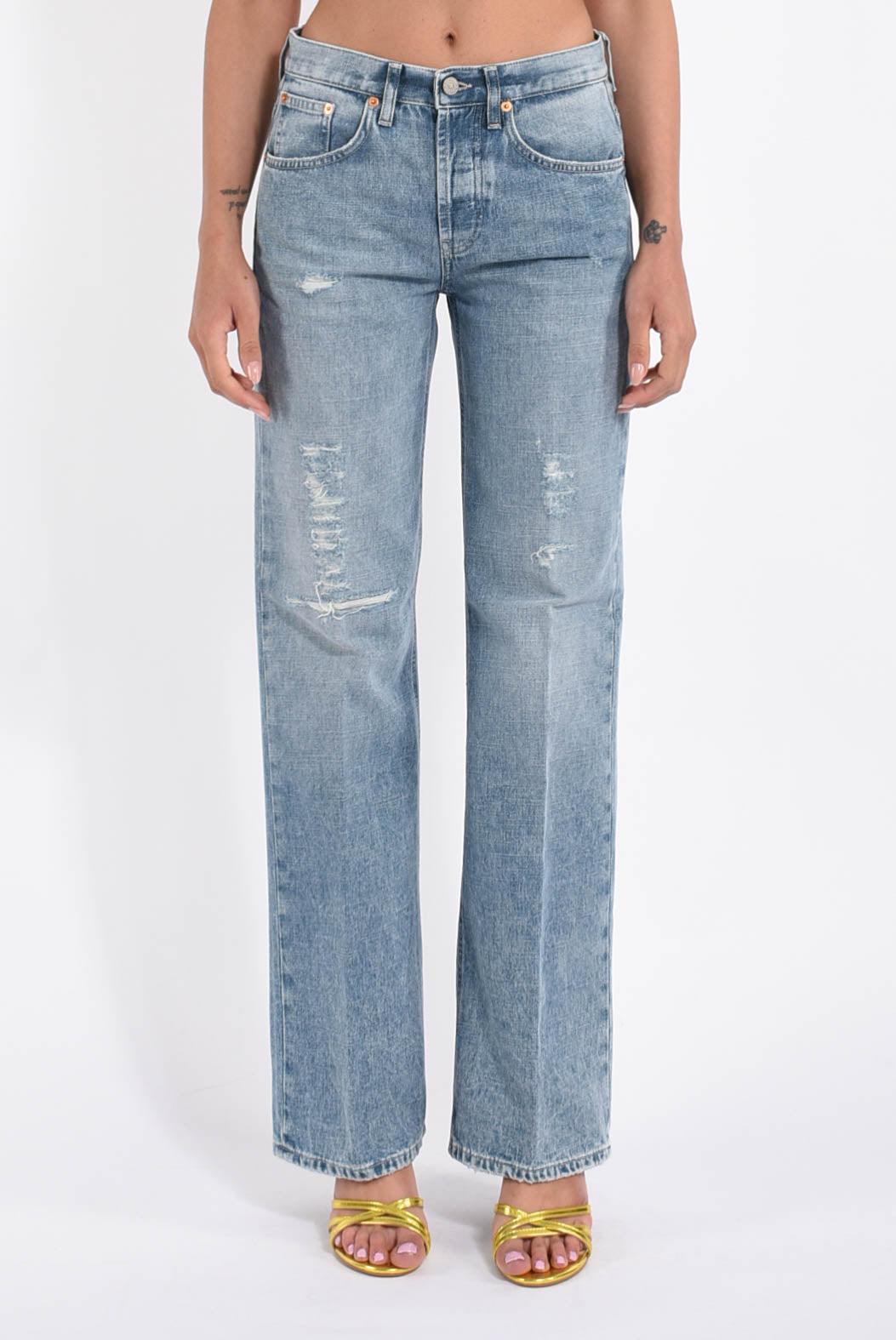jeans wide leg modello jacklyn