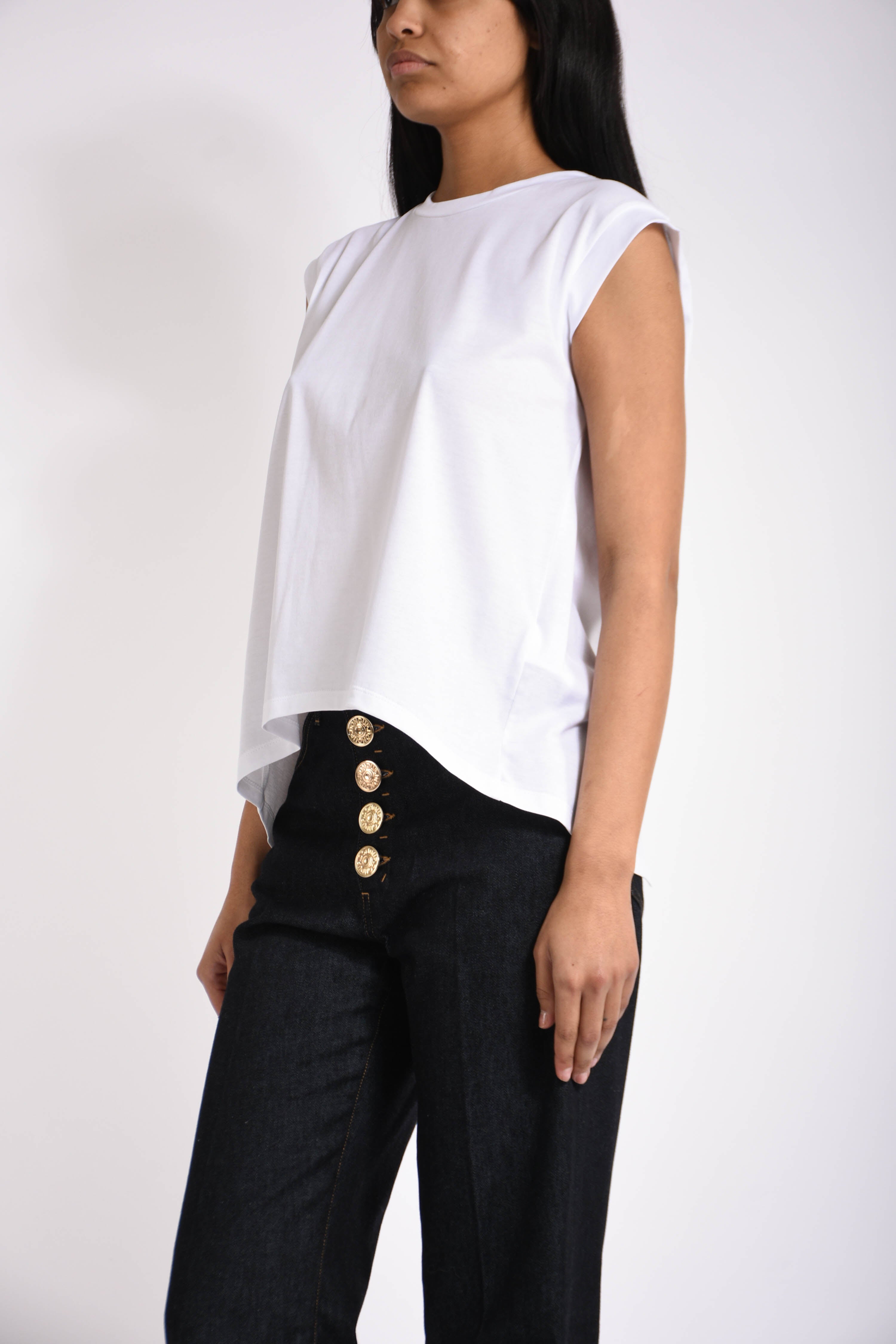 T-shirt girocollo in cotone