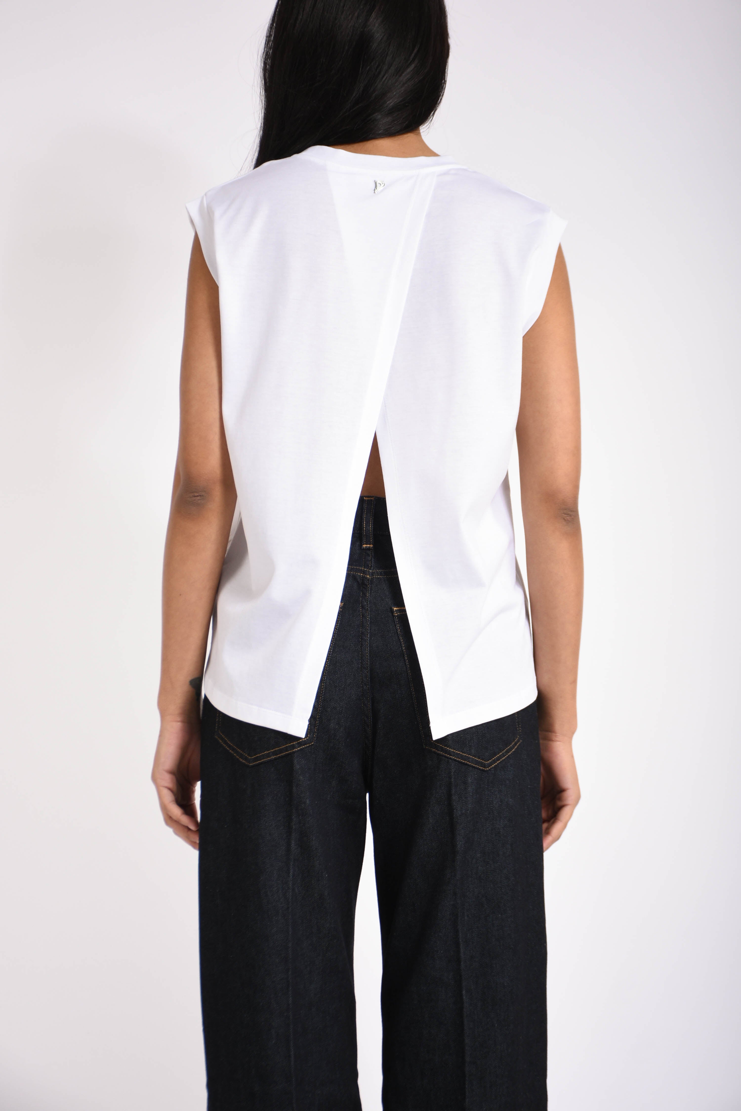 T-shirt girocollo in cotone