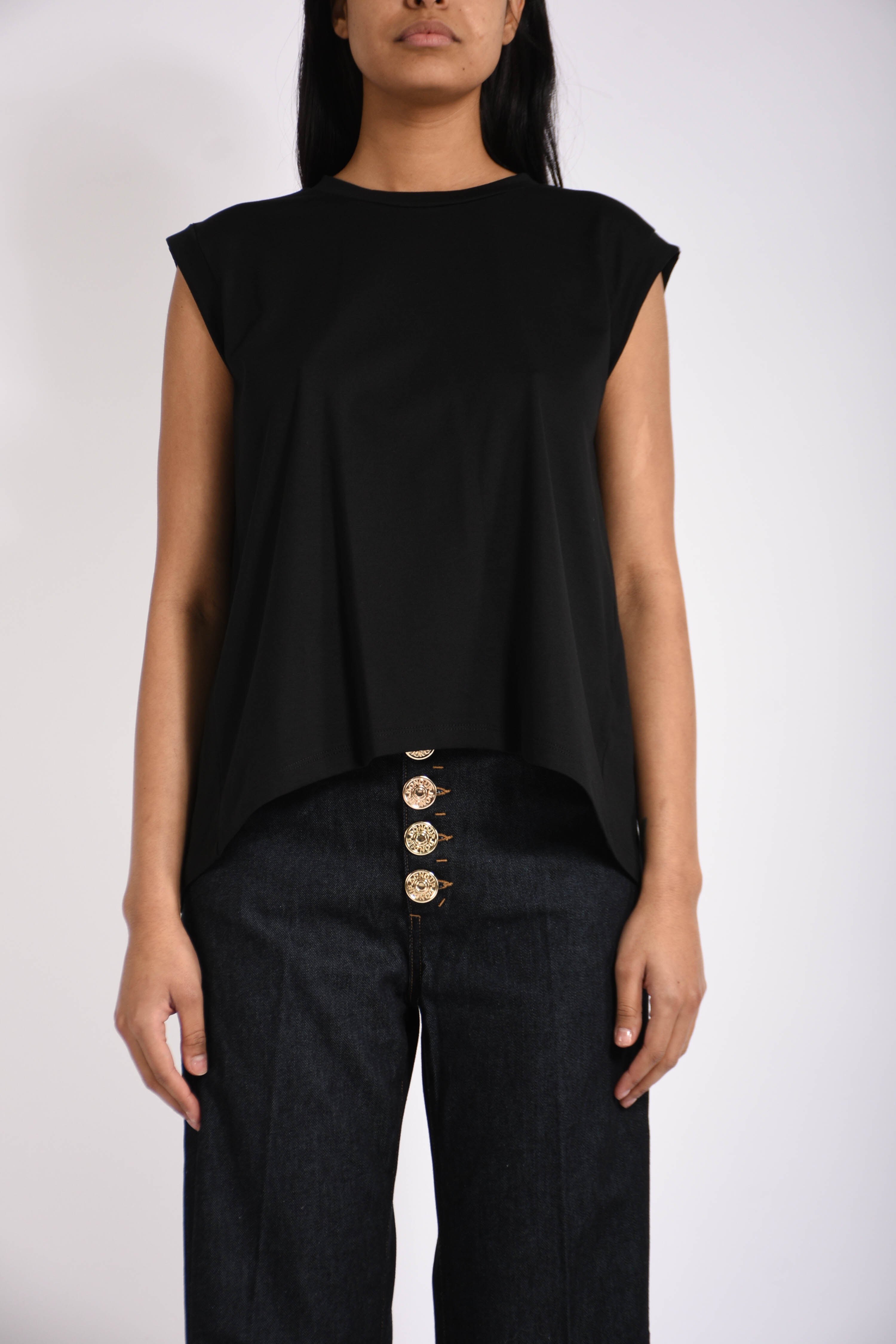 t-shirt girocollo in cotone