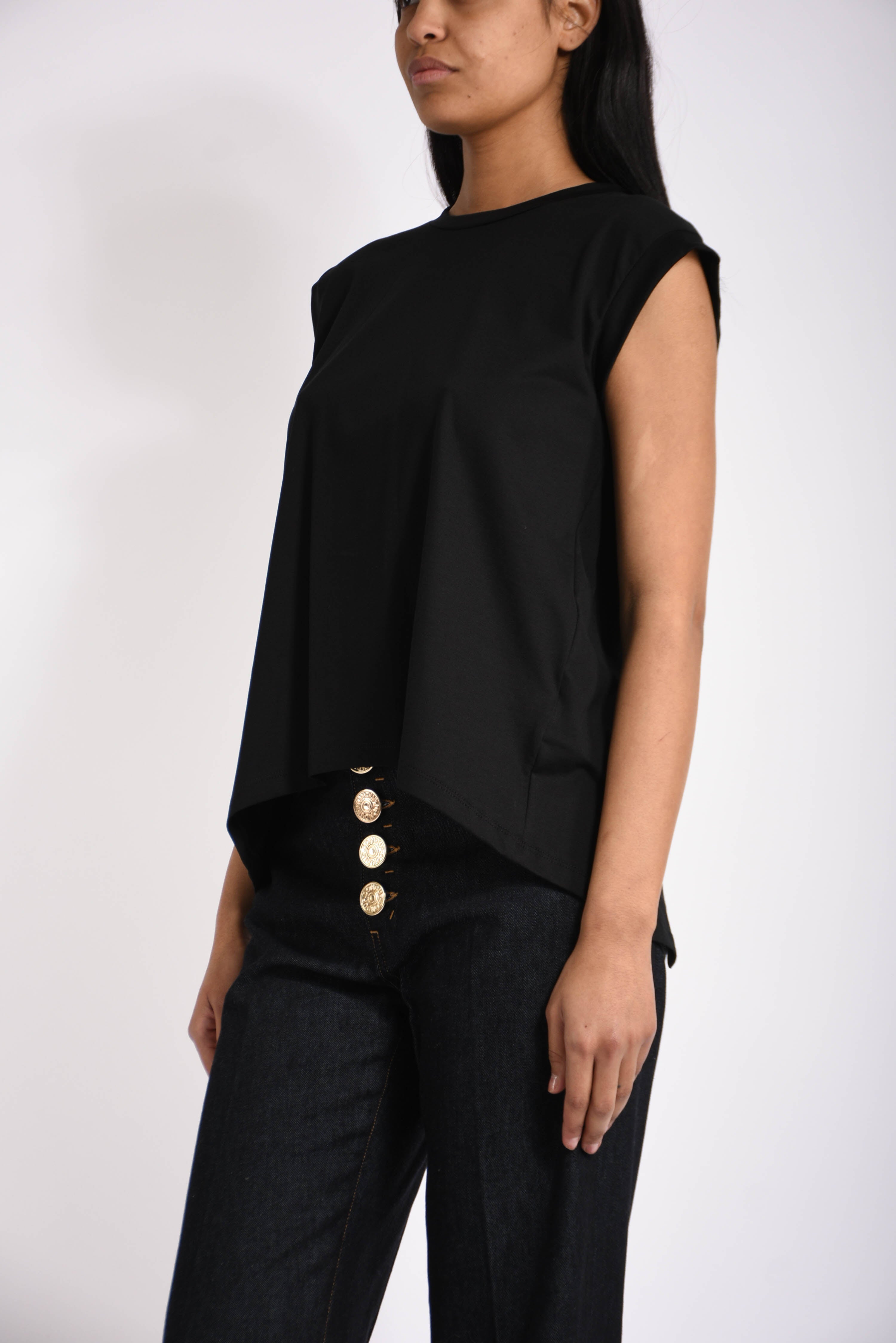 t-shirt girocollo in cotone