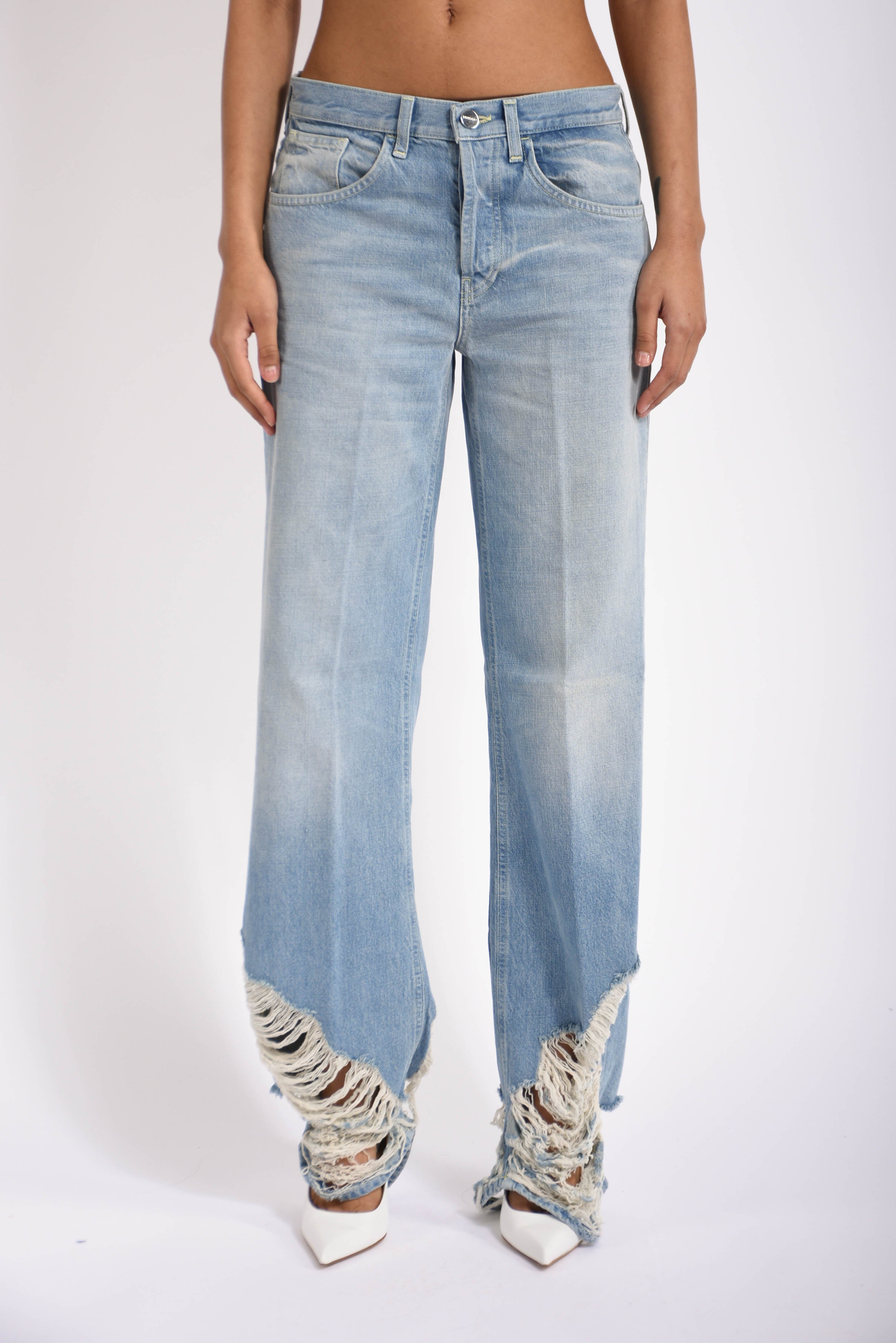 jeans wid leg in denim jacklyn