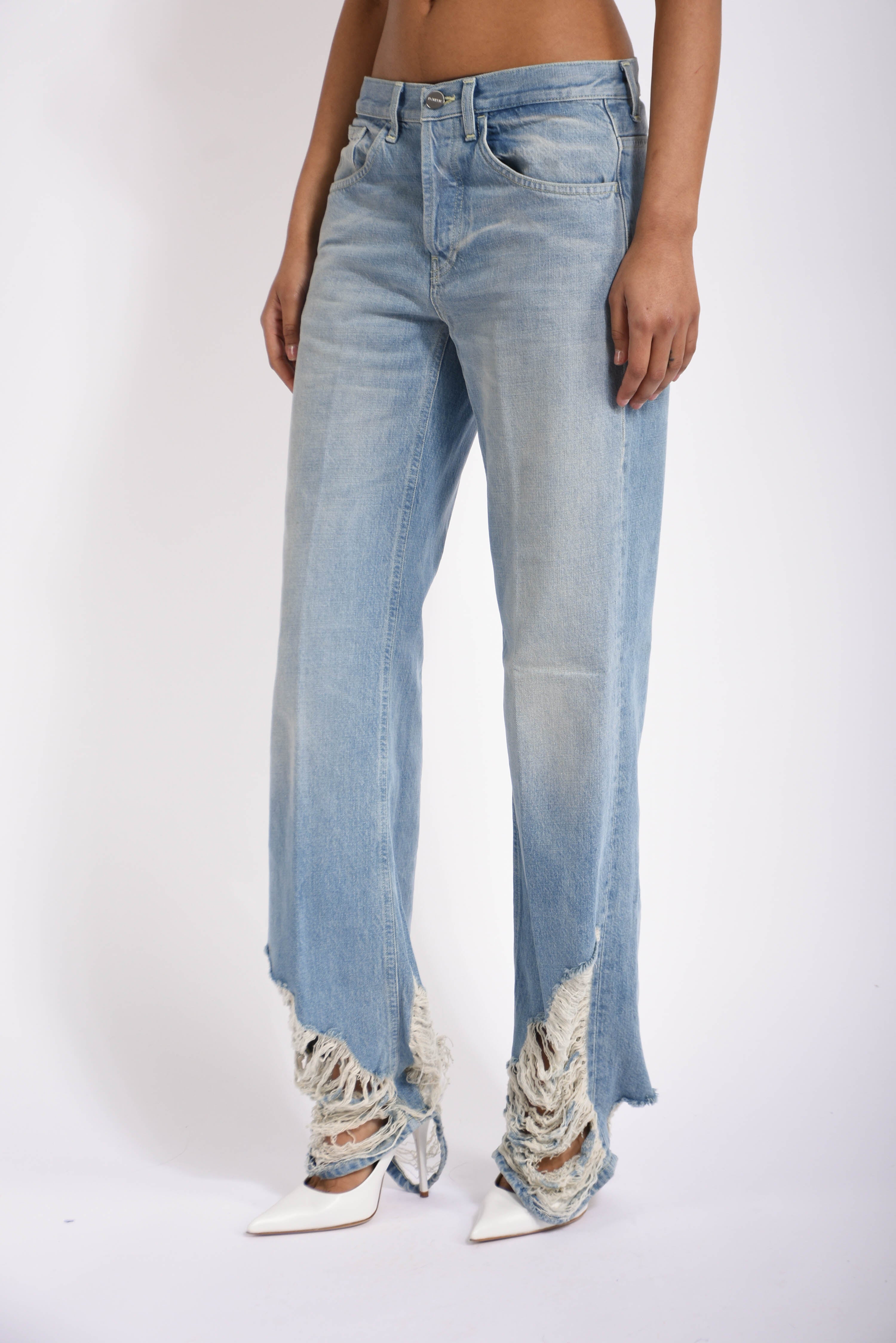 jeans wid leg in denim jacklyn