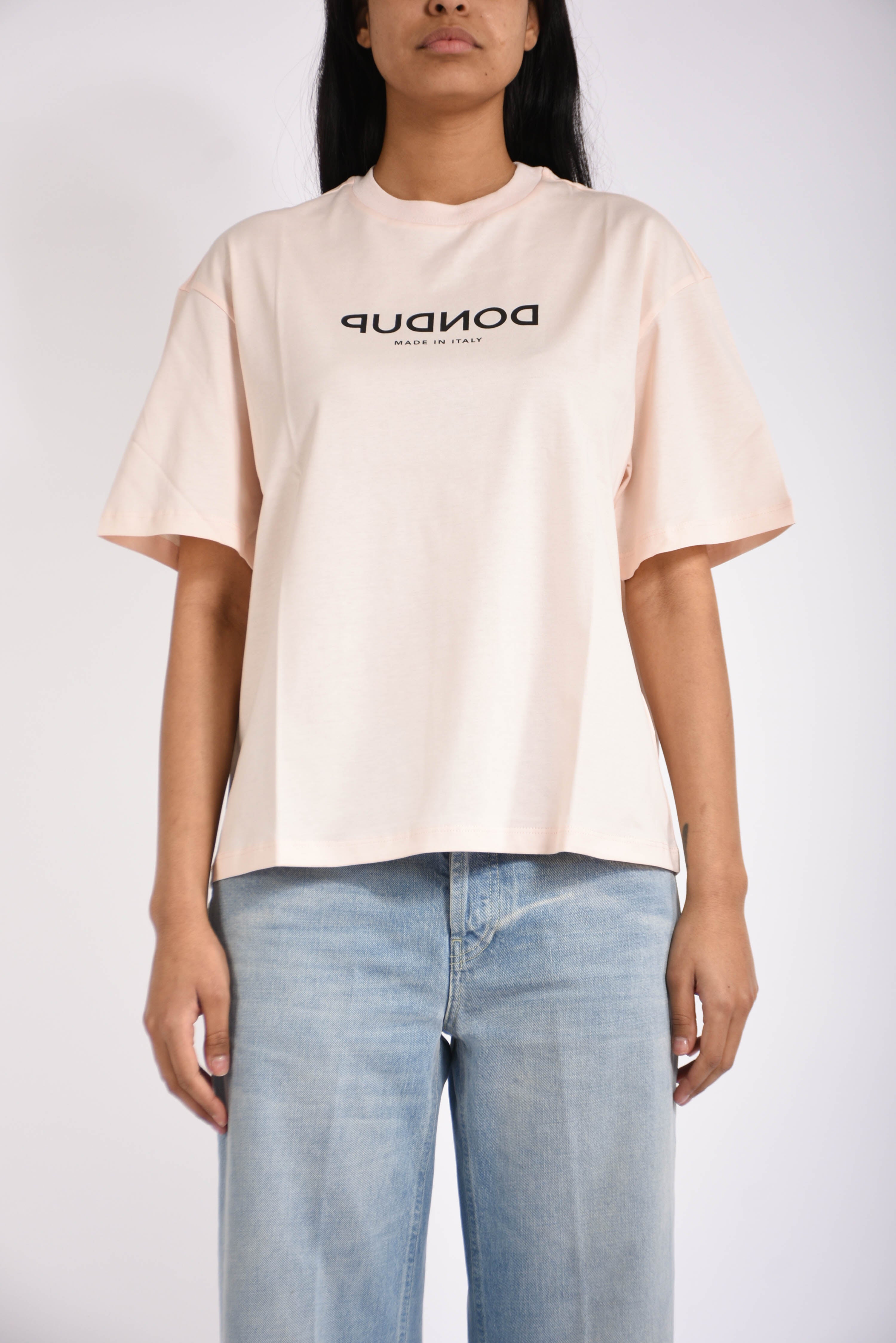 t-shirt girocollo in jersey