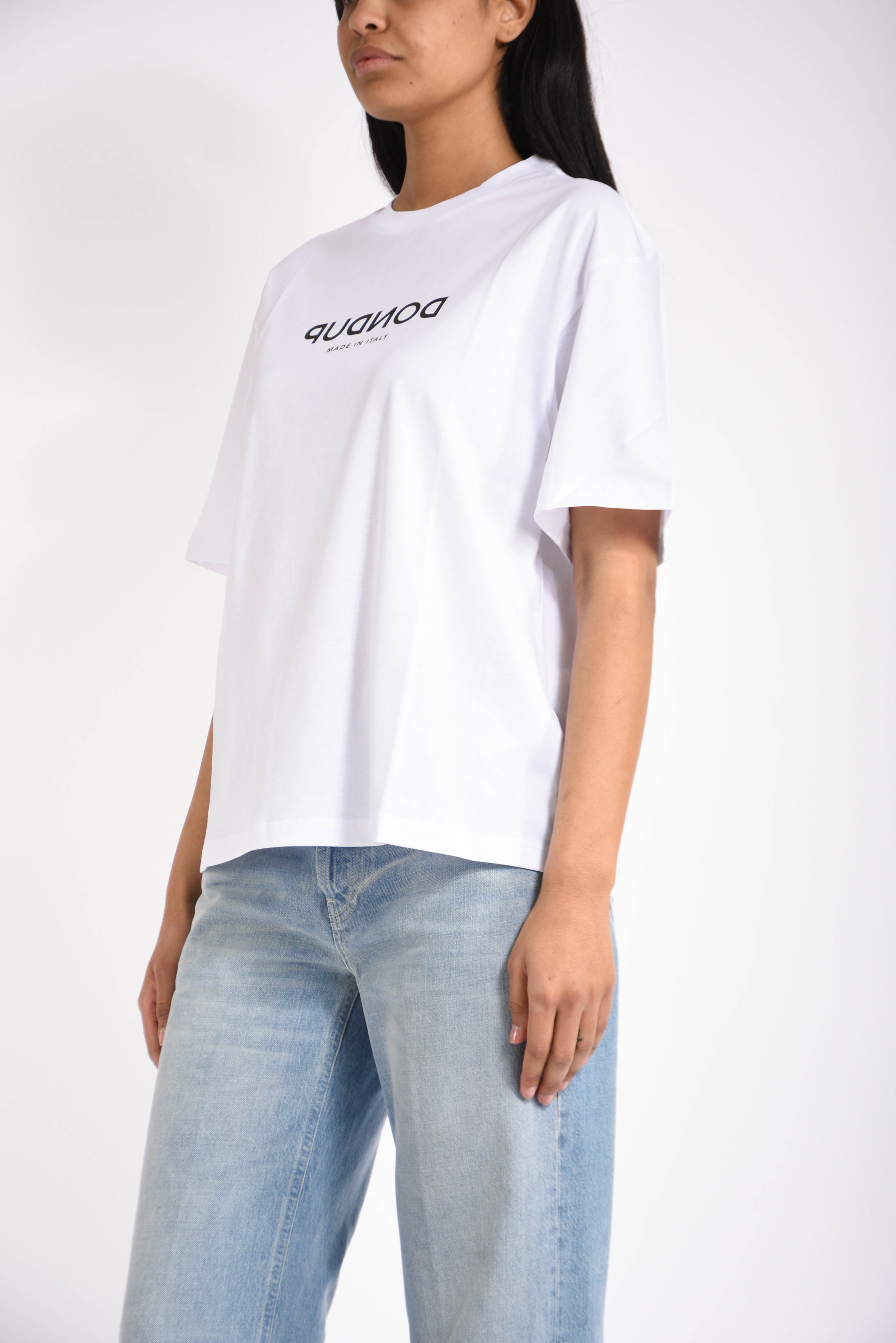 t-shirt girocollo in jersey