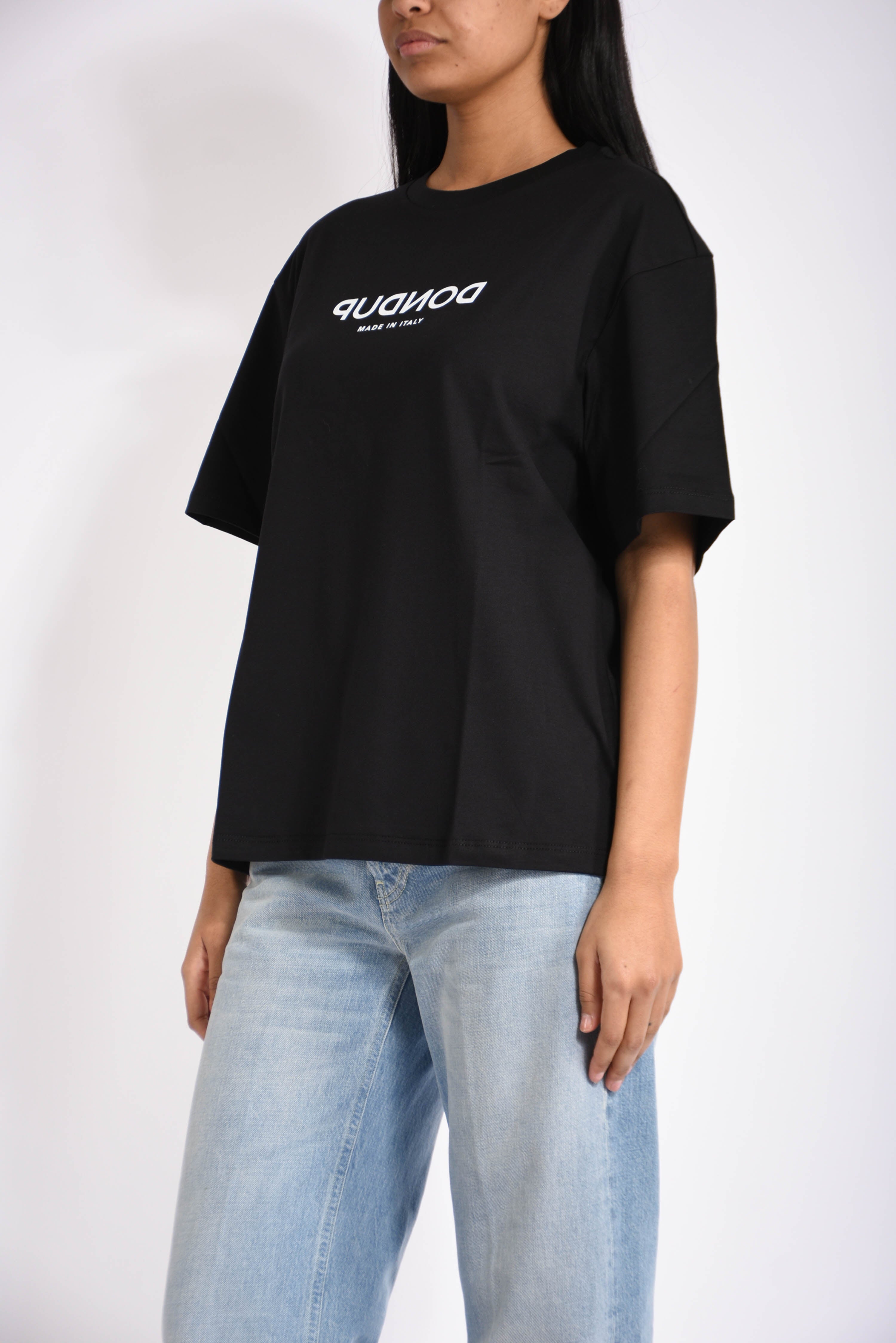 t-shirt girocollo in jersey