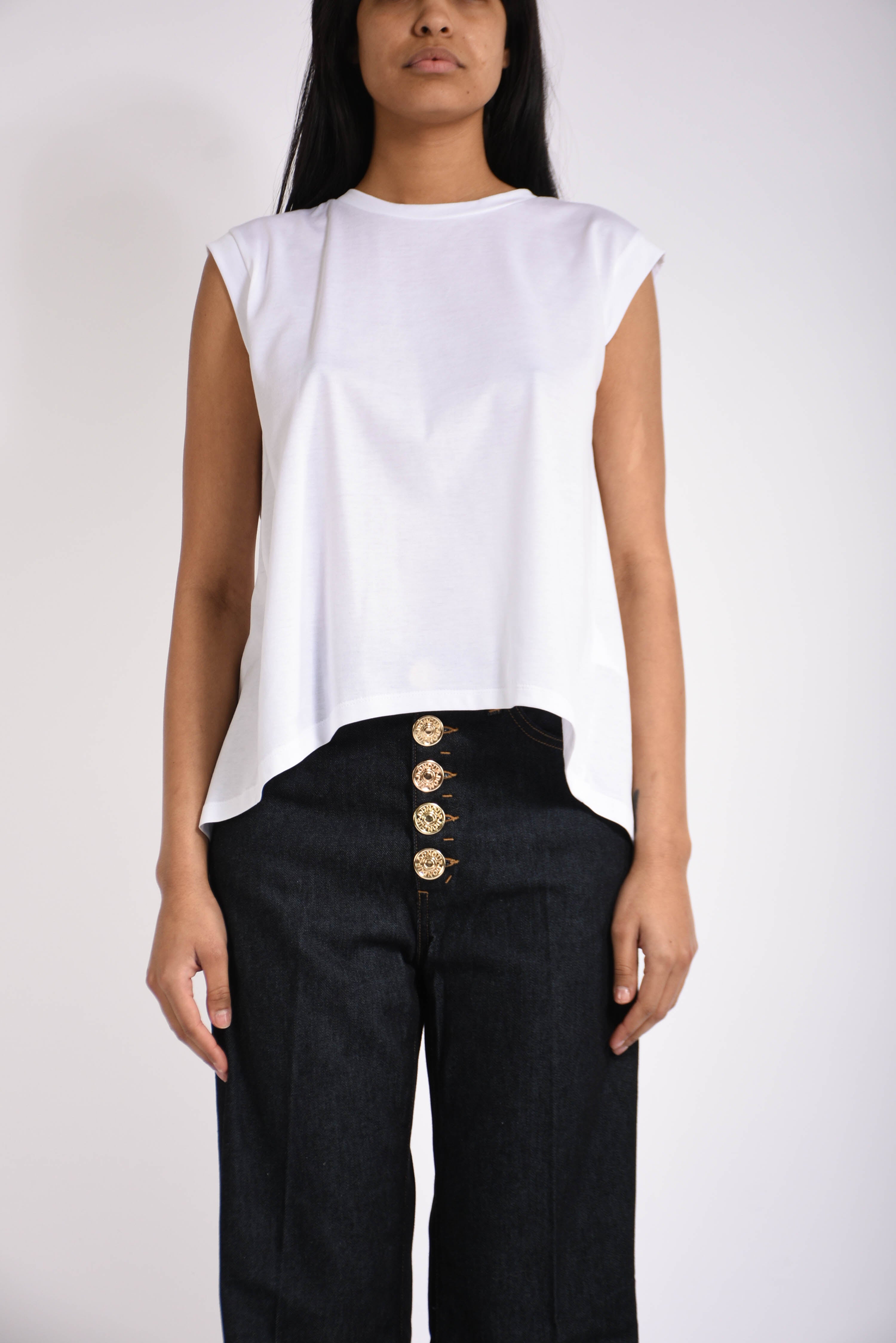 T-shirt girocollo in cotone