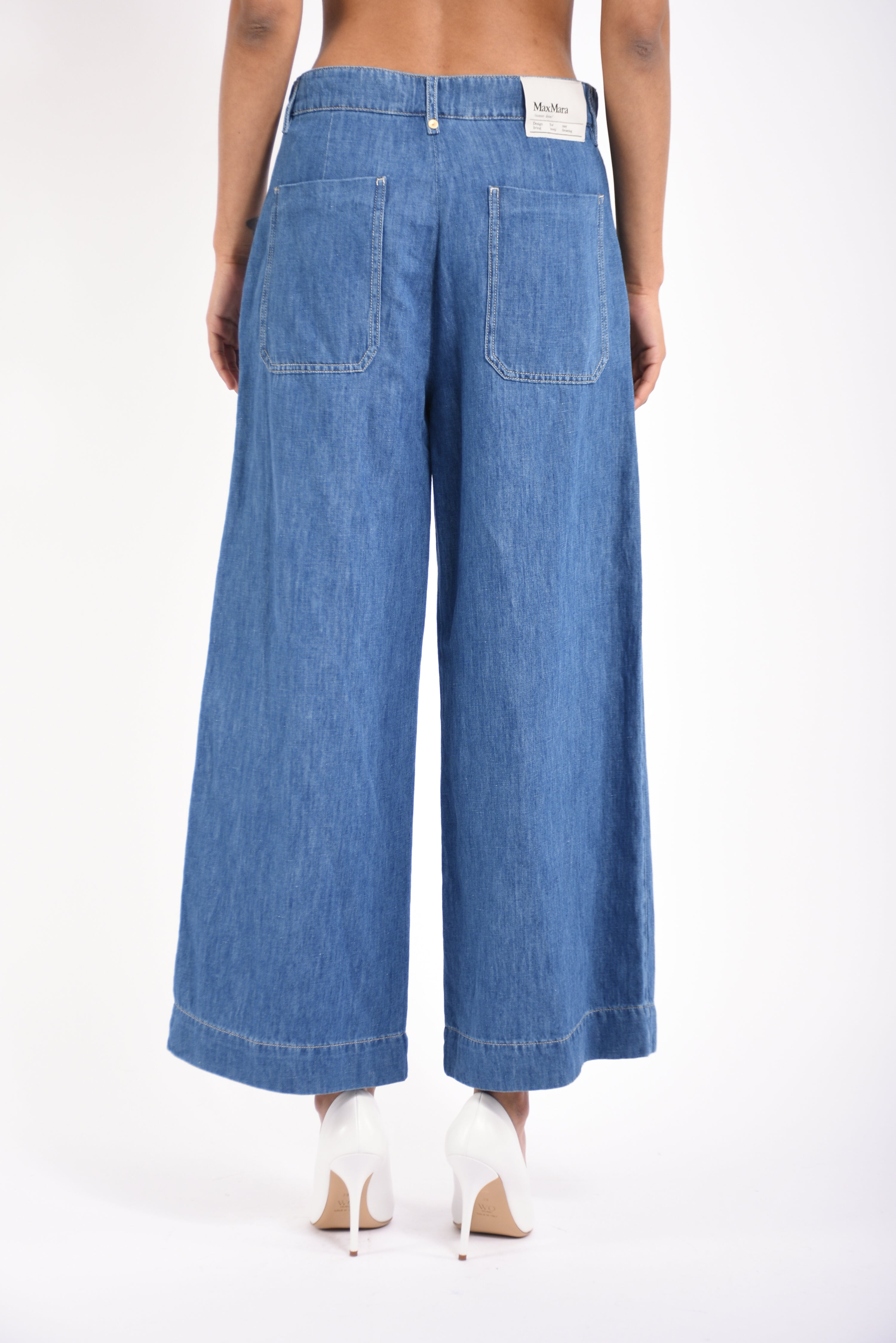 jeans a gamba ampia astice