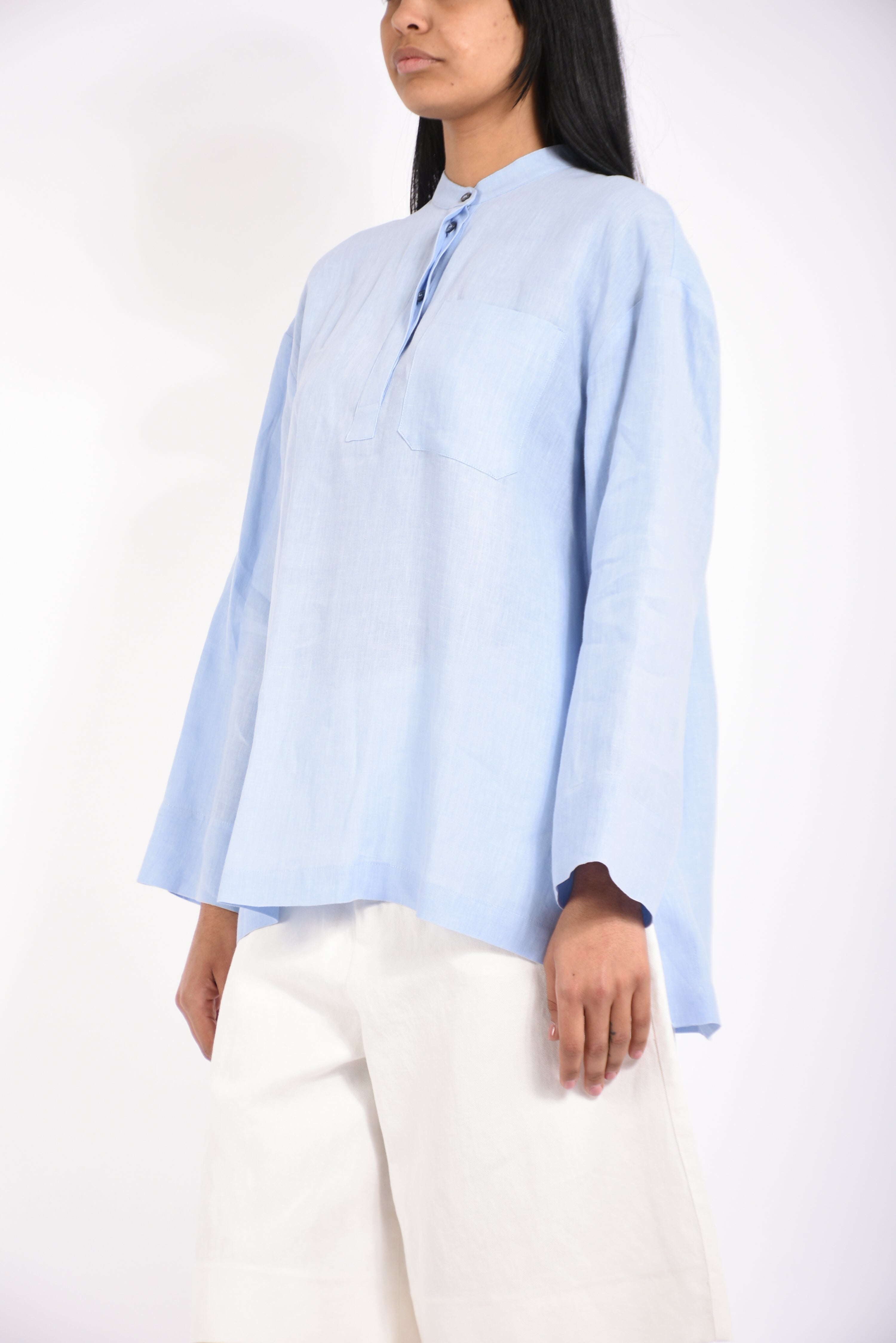 Camicia in puro lino cantico