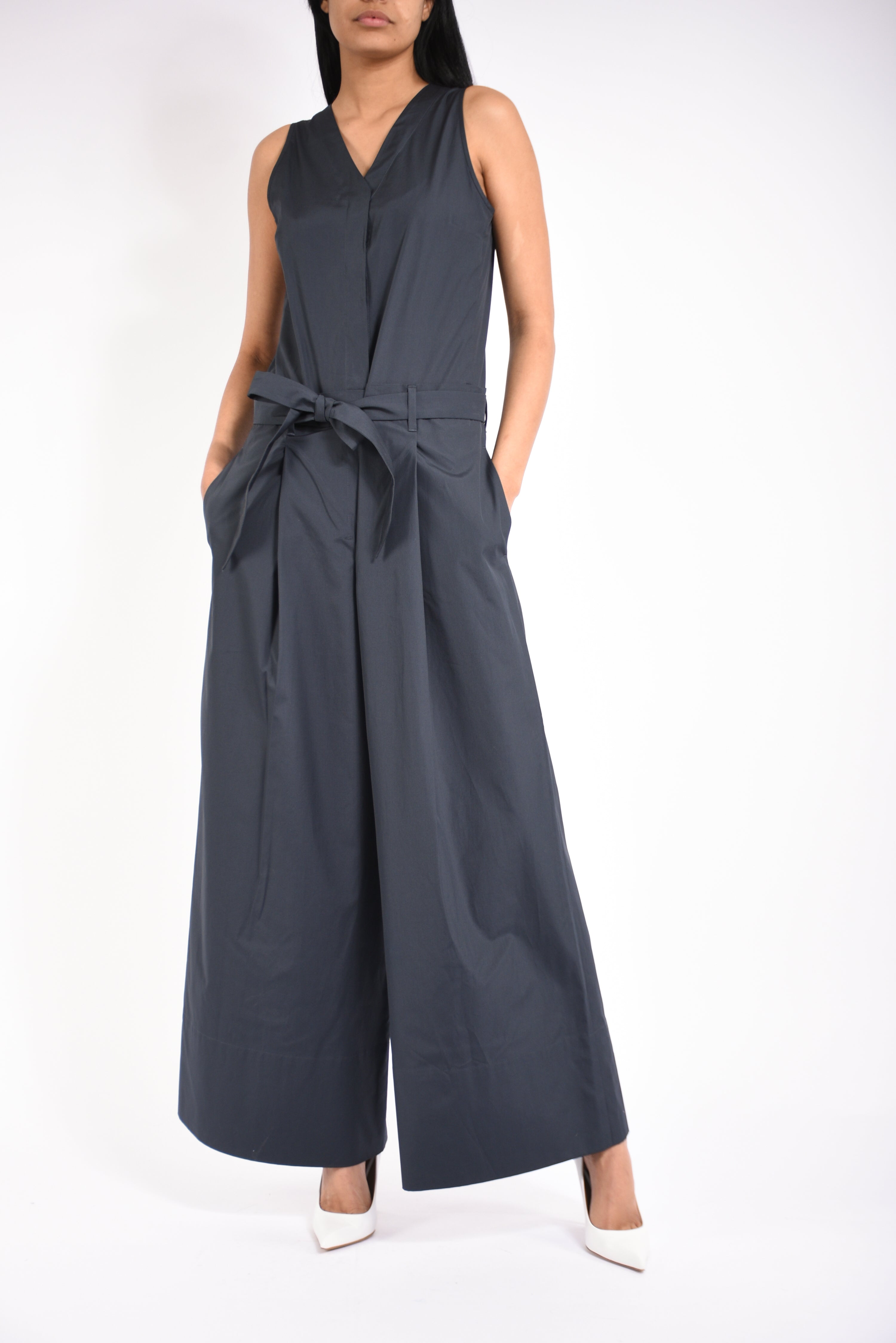 Tuta in popeline di cotone centro