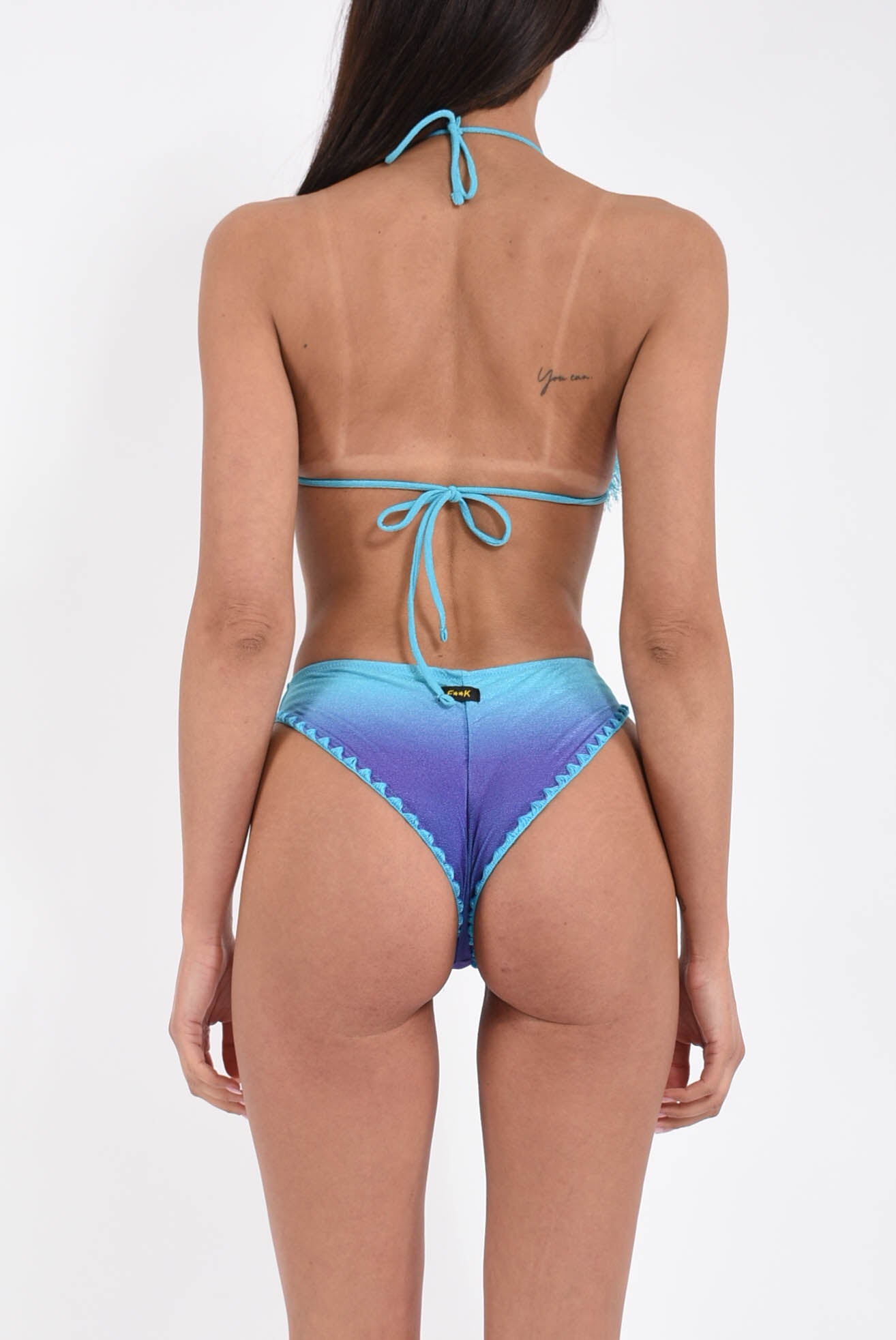 bikini triangolo con slip coulotte