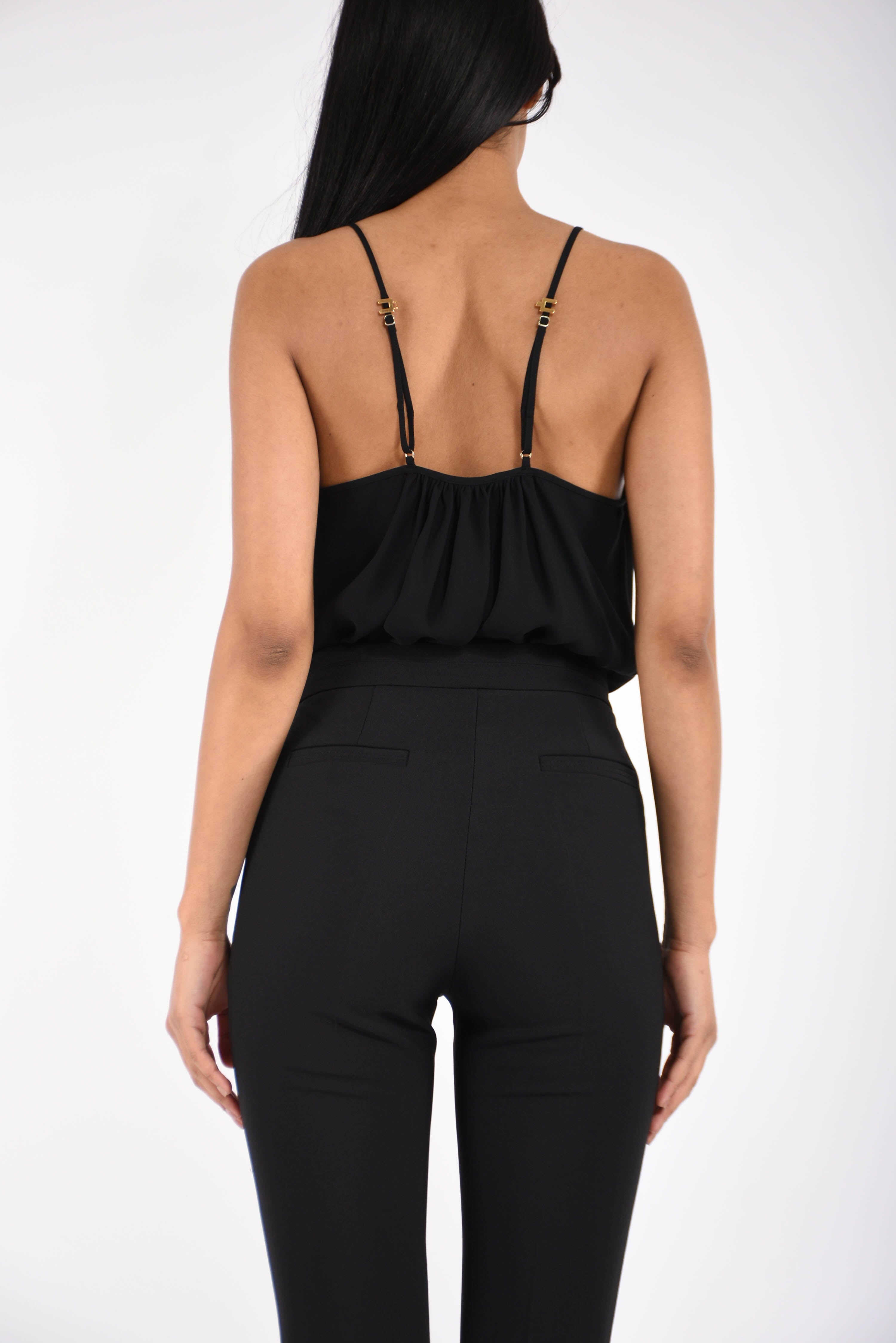 Body in georgette di viscosa