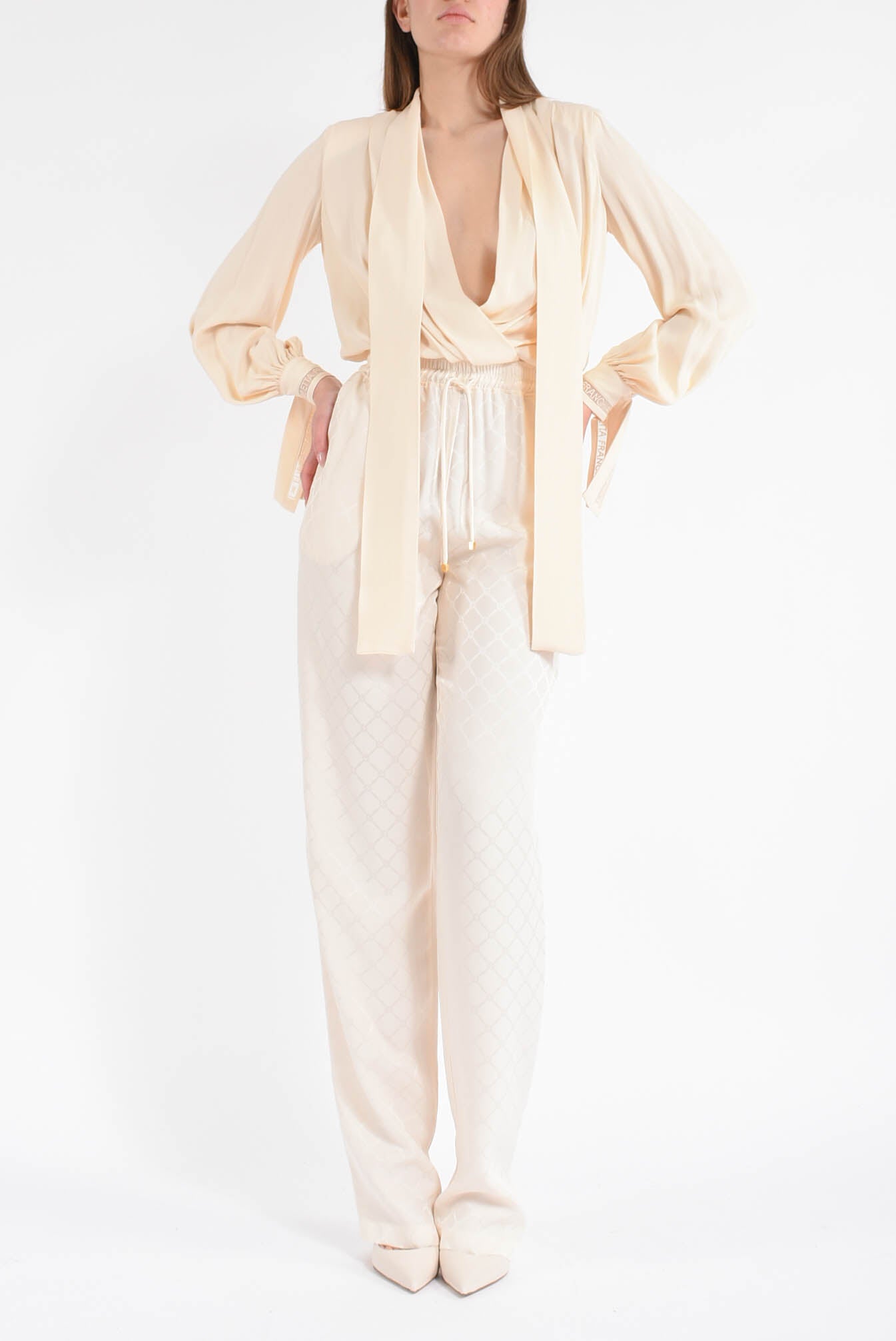 Camicia a body in georgette