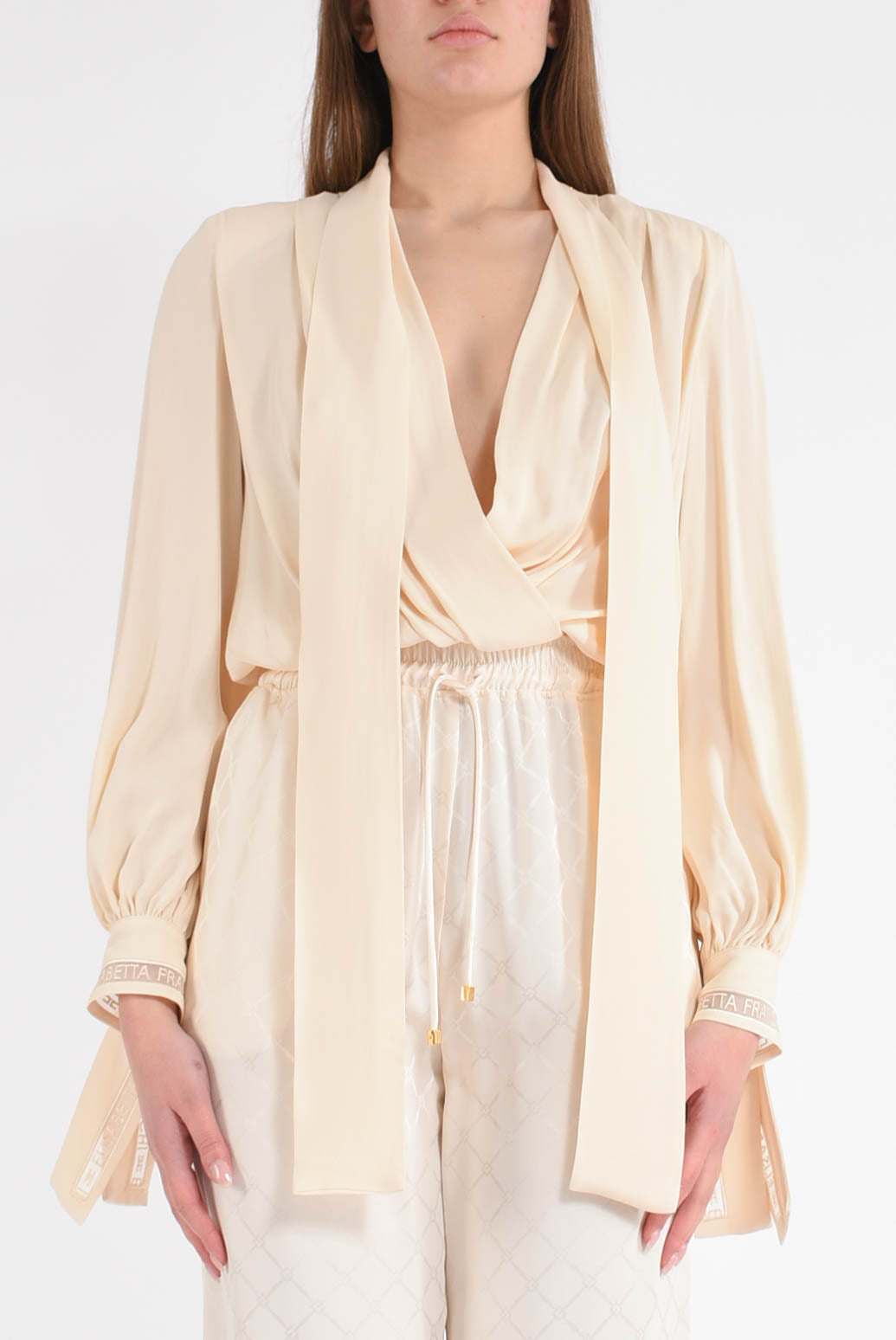 Camicia a body in georgette