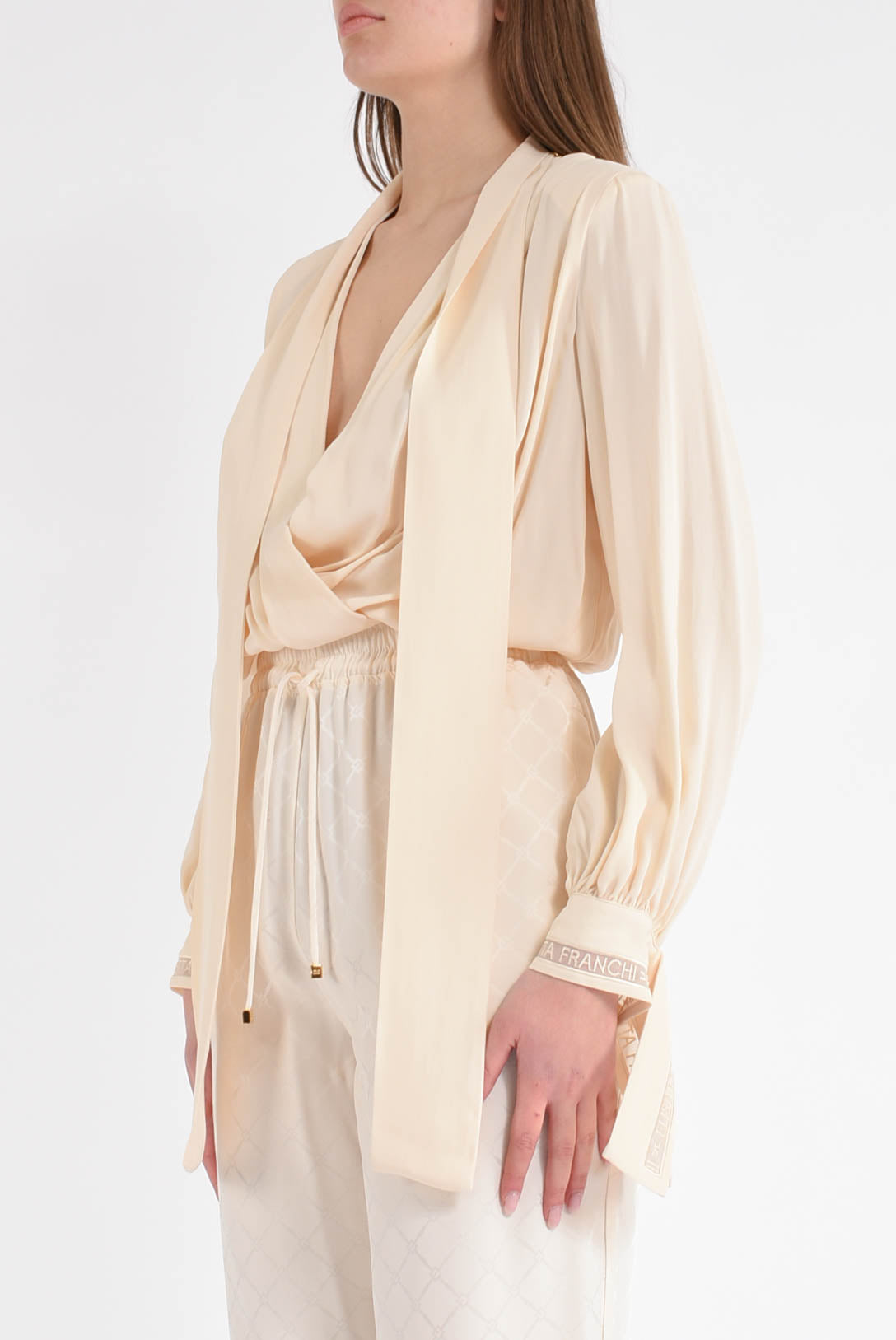 Camicia a body in georgette