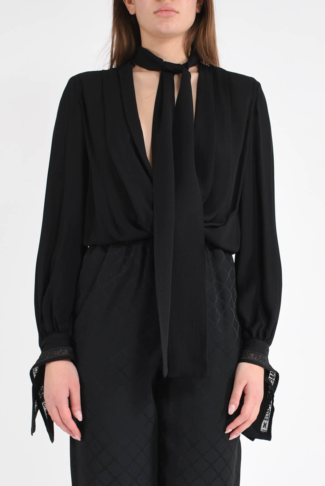 Camicia a body in georgette