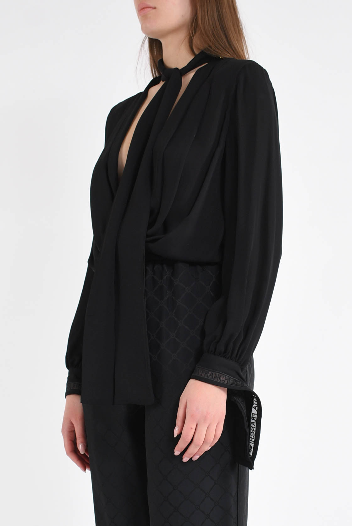 Camicia a body in georgette