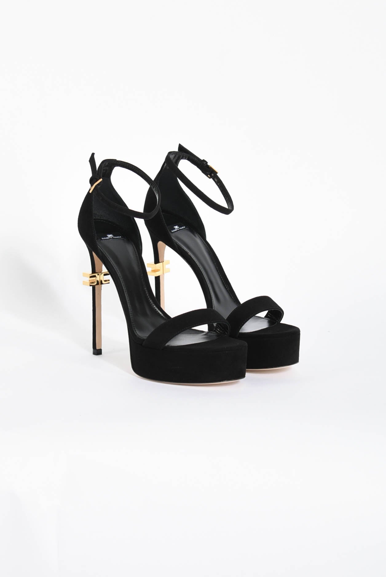 Sandali in pelle con plateau