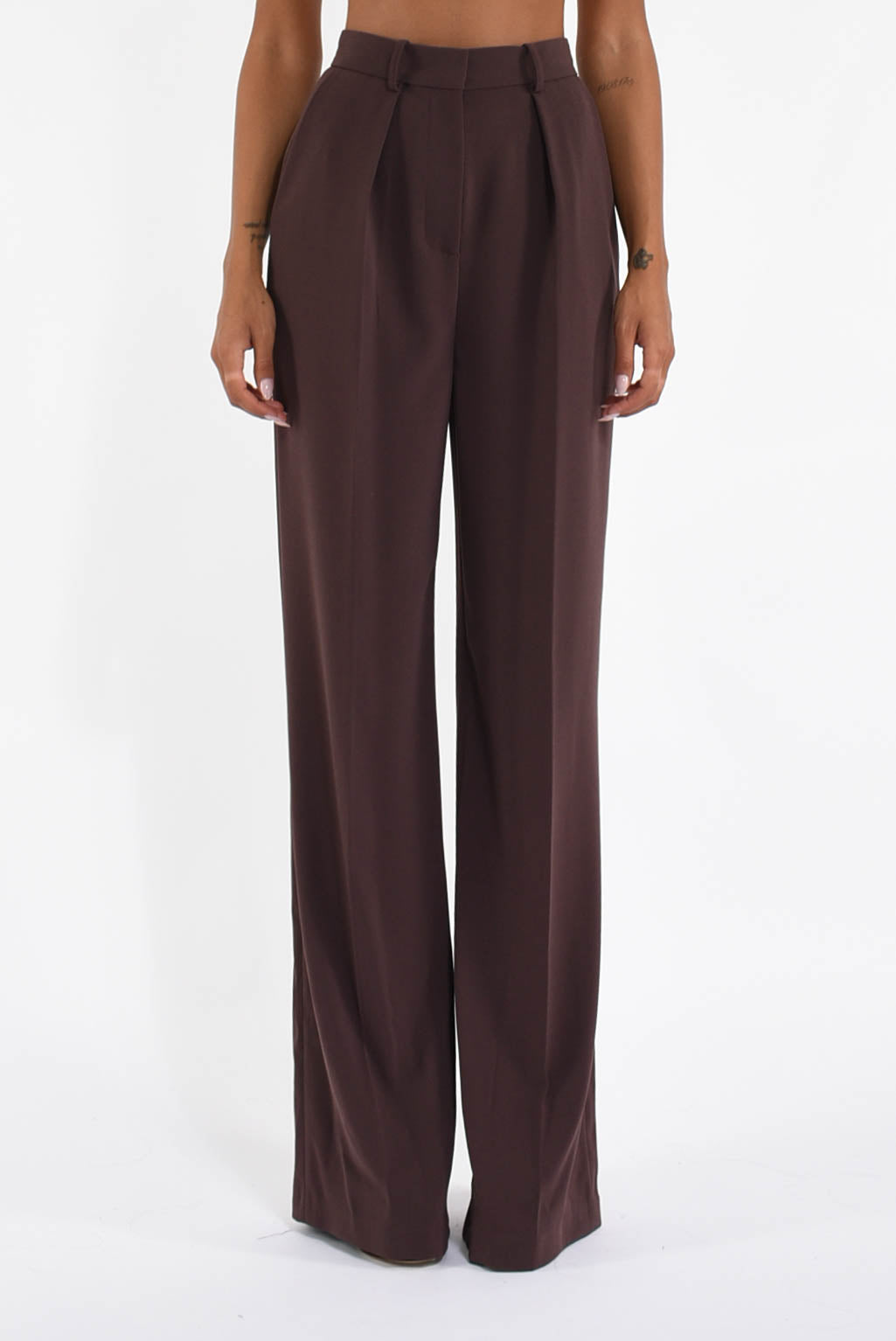 Pantaloni in crêpe fluido