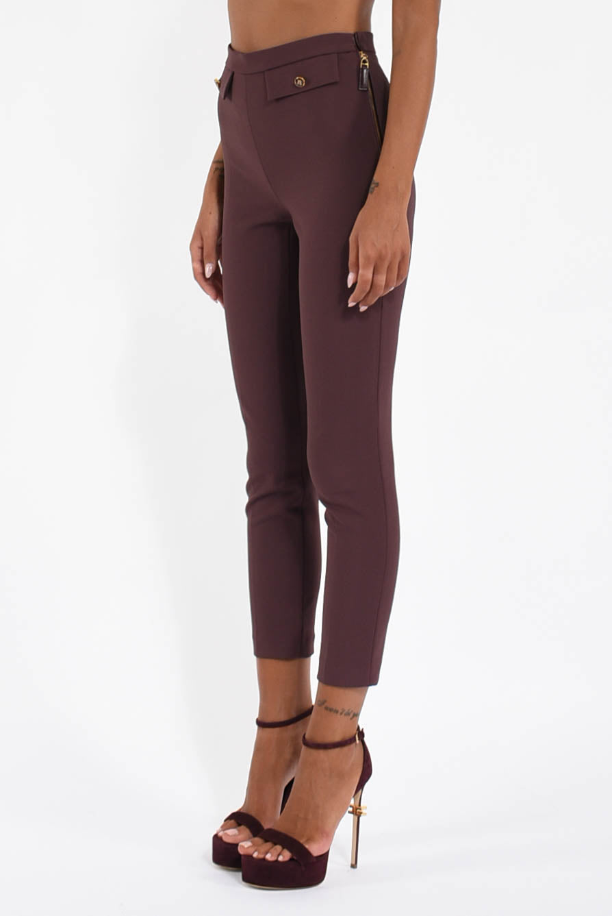 Pantaloni in doppio crêpe