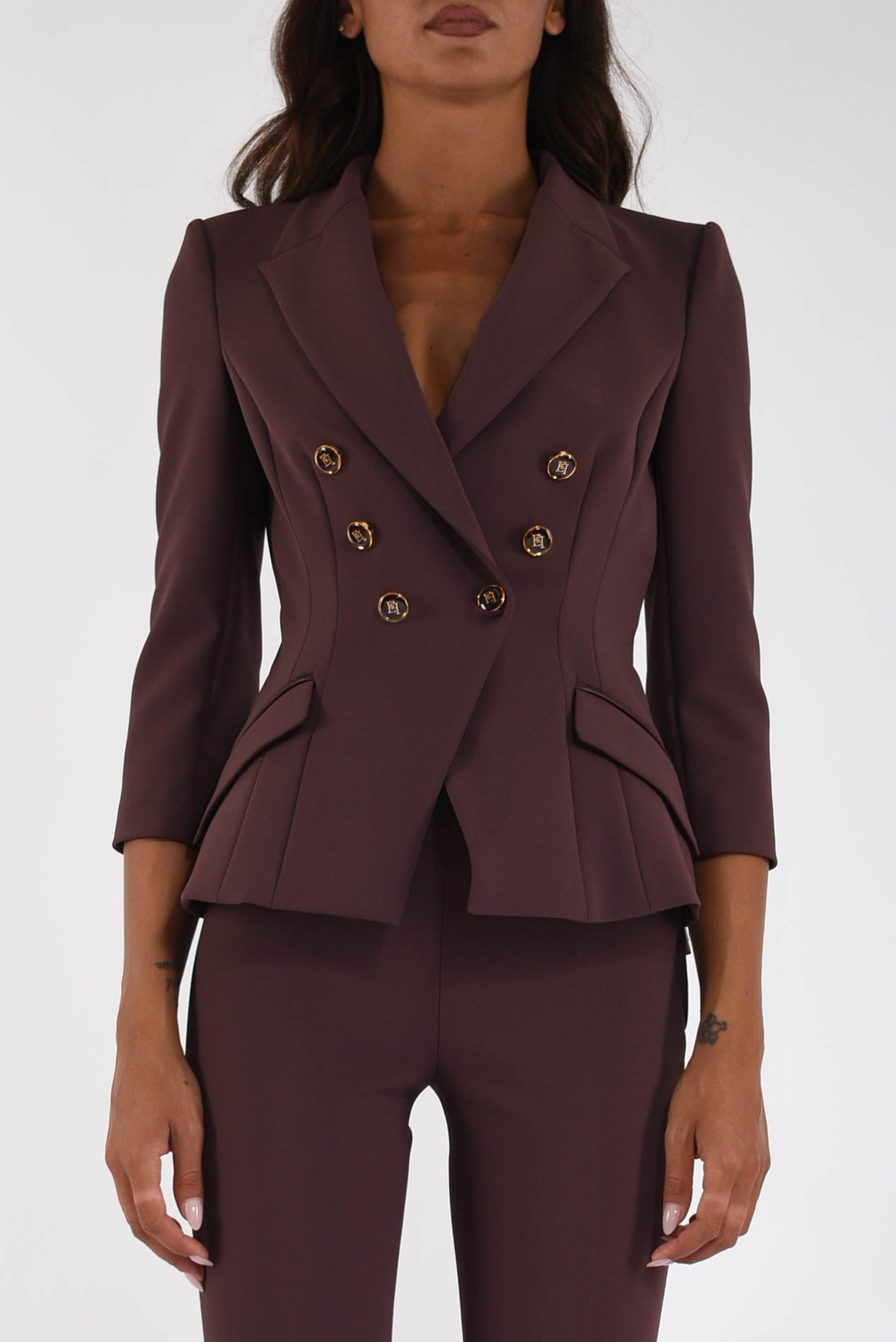 Giacca in doppio crêpe