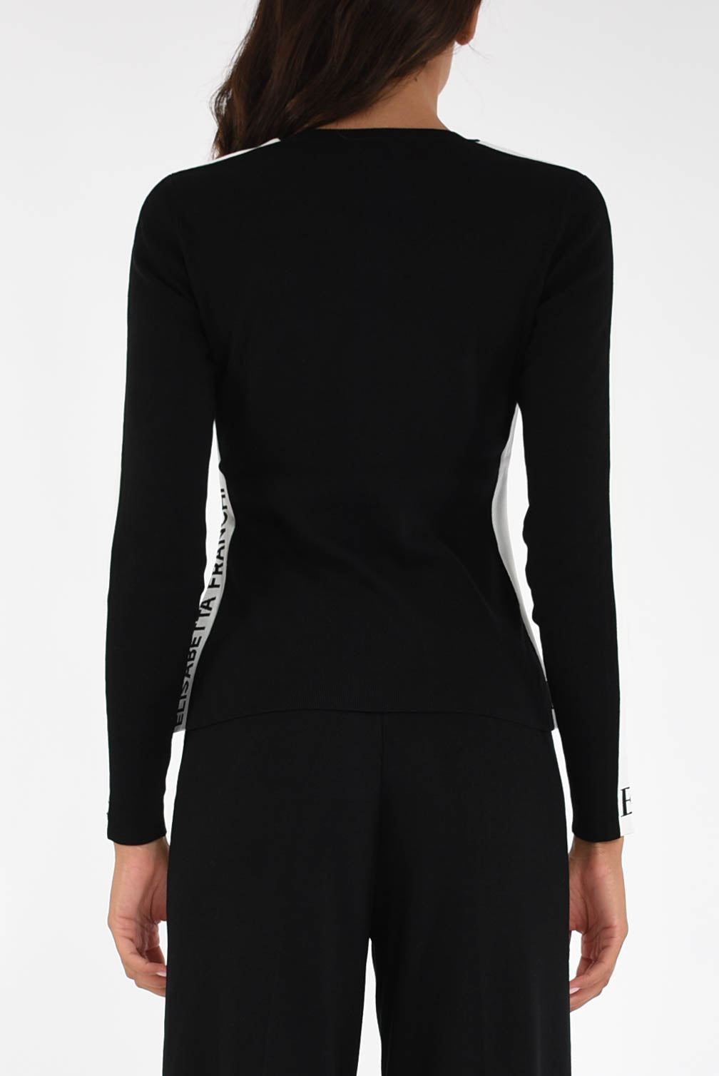 Maglia in viscosa con bande lucide