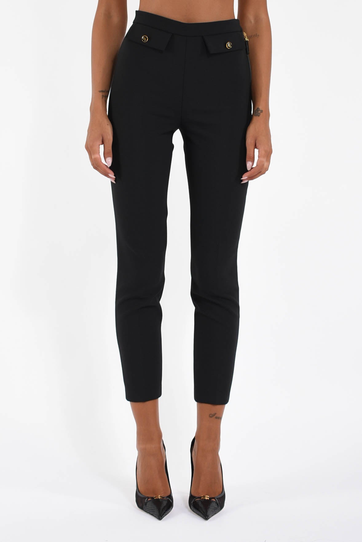 Pantaloni in doppio crêpe