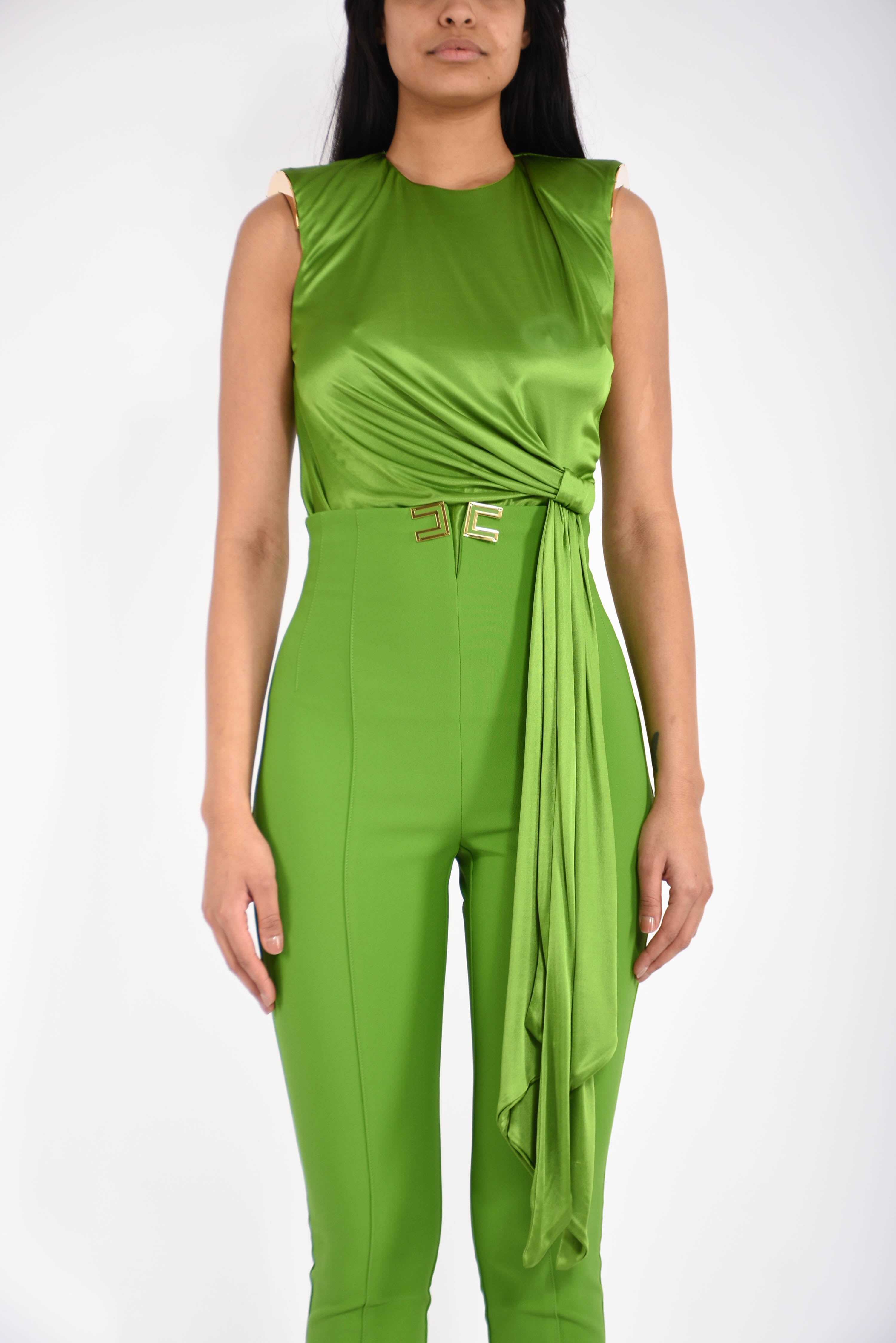 body in lycra con dettaglio gioiello