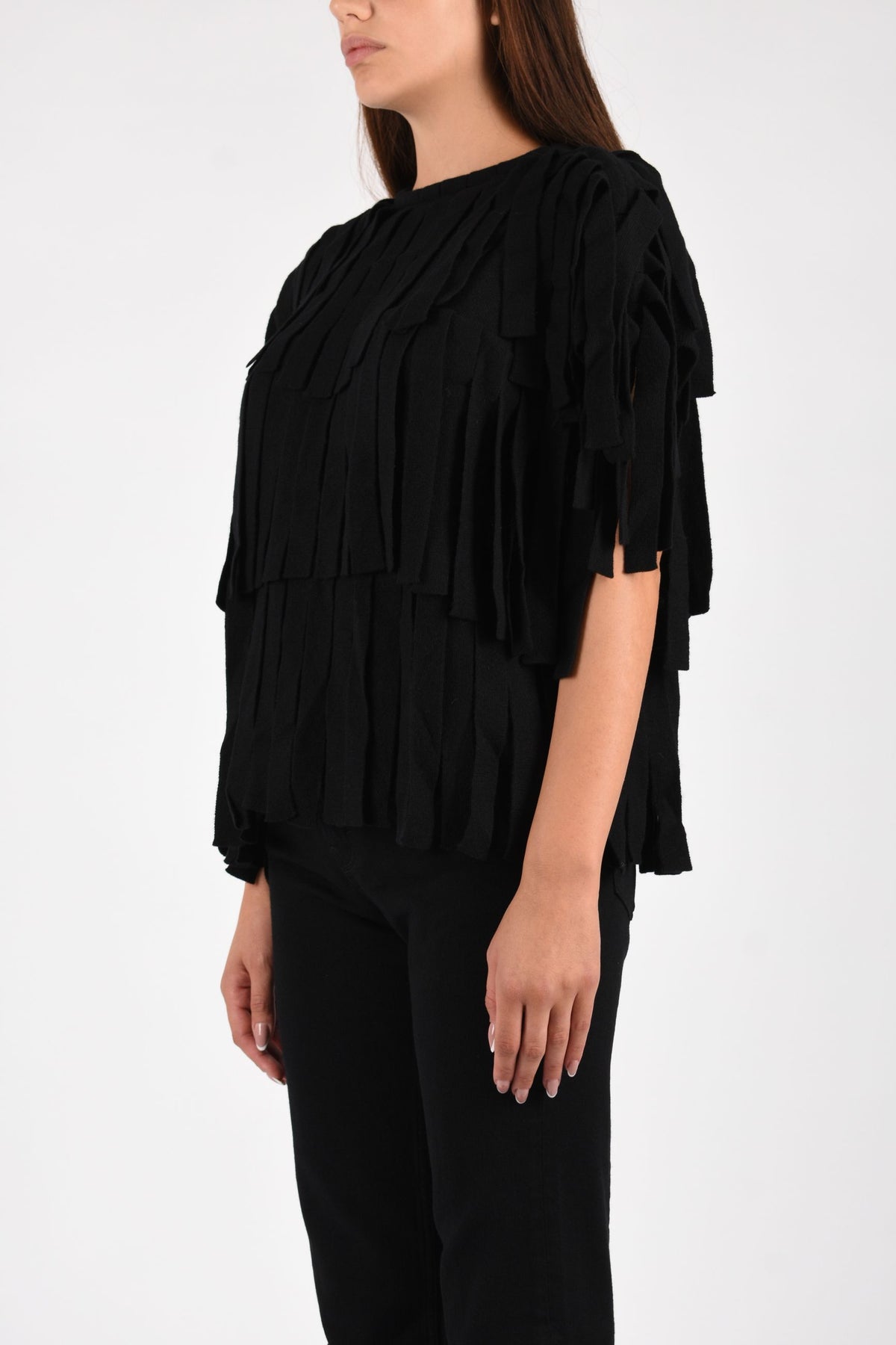 MAGLIA CON FRANGE
