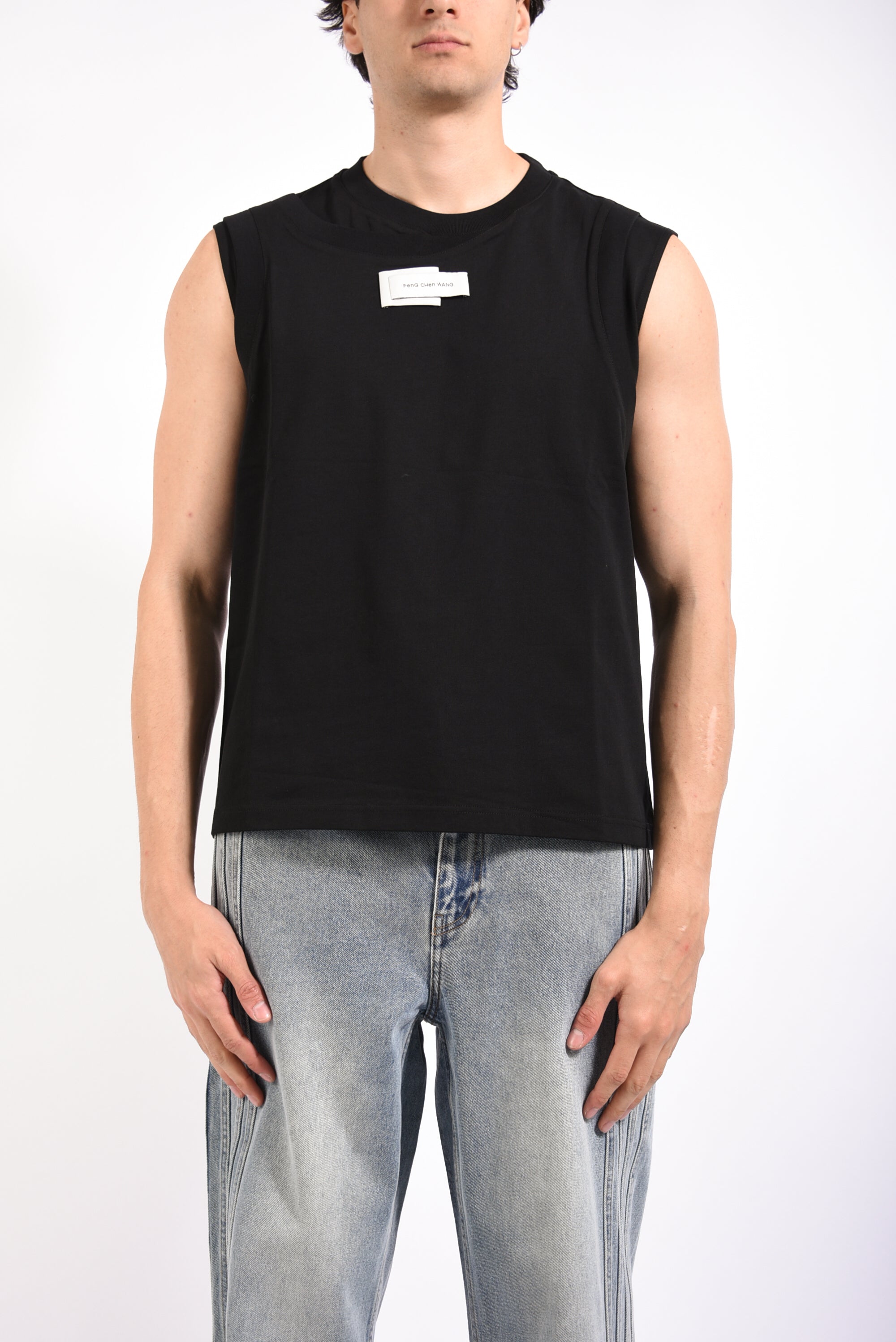 t-shirt a gilet 2 in 1