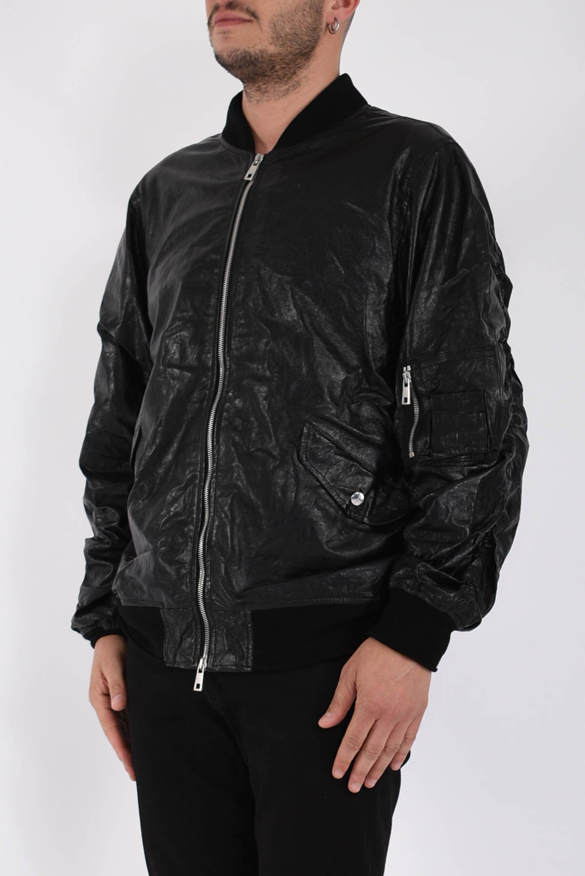 Bomber in pelle