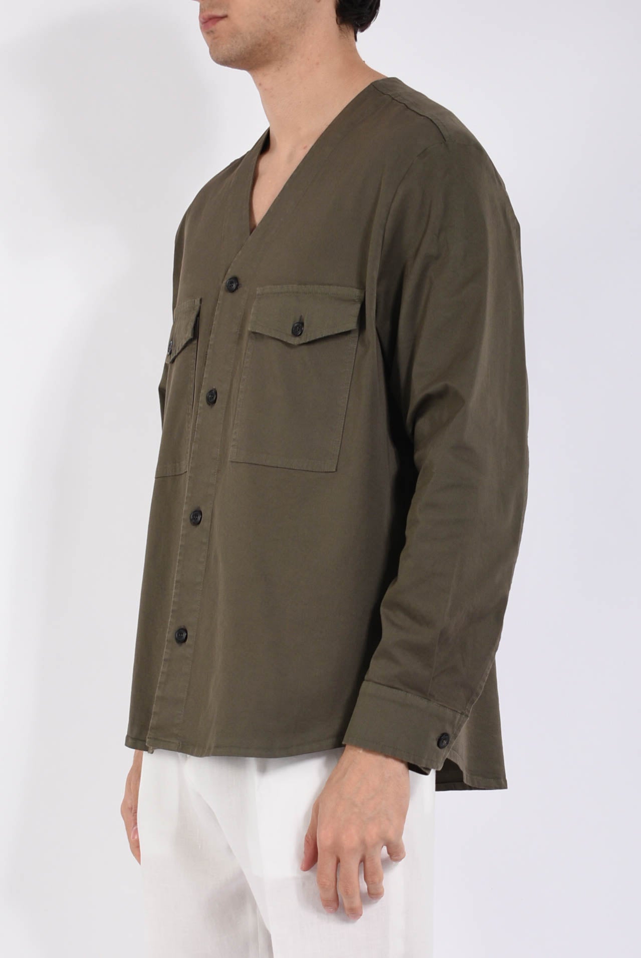 Overshirt in cotone