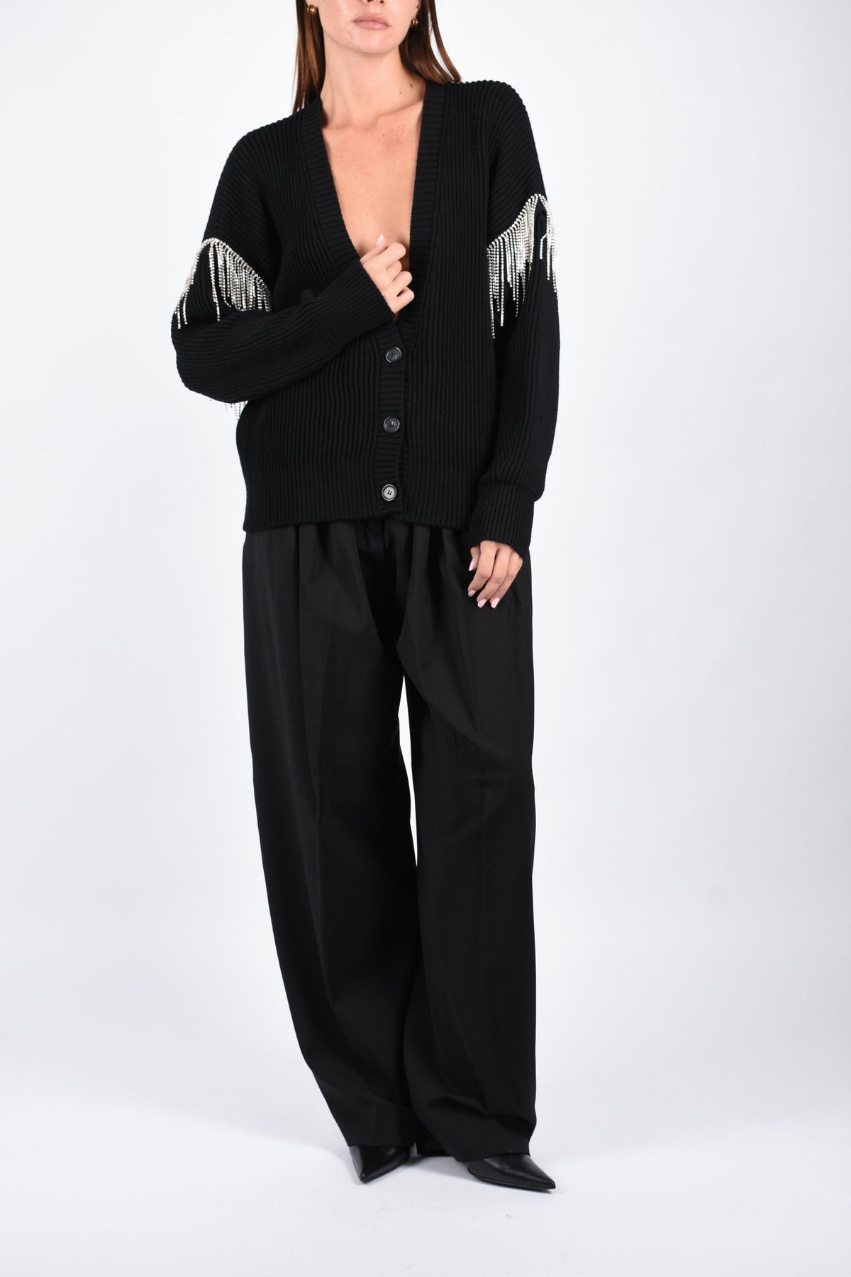 Cardigan over in pura lana PAGINE 2622346021